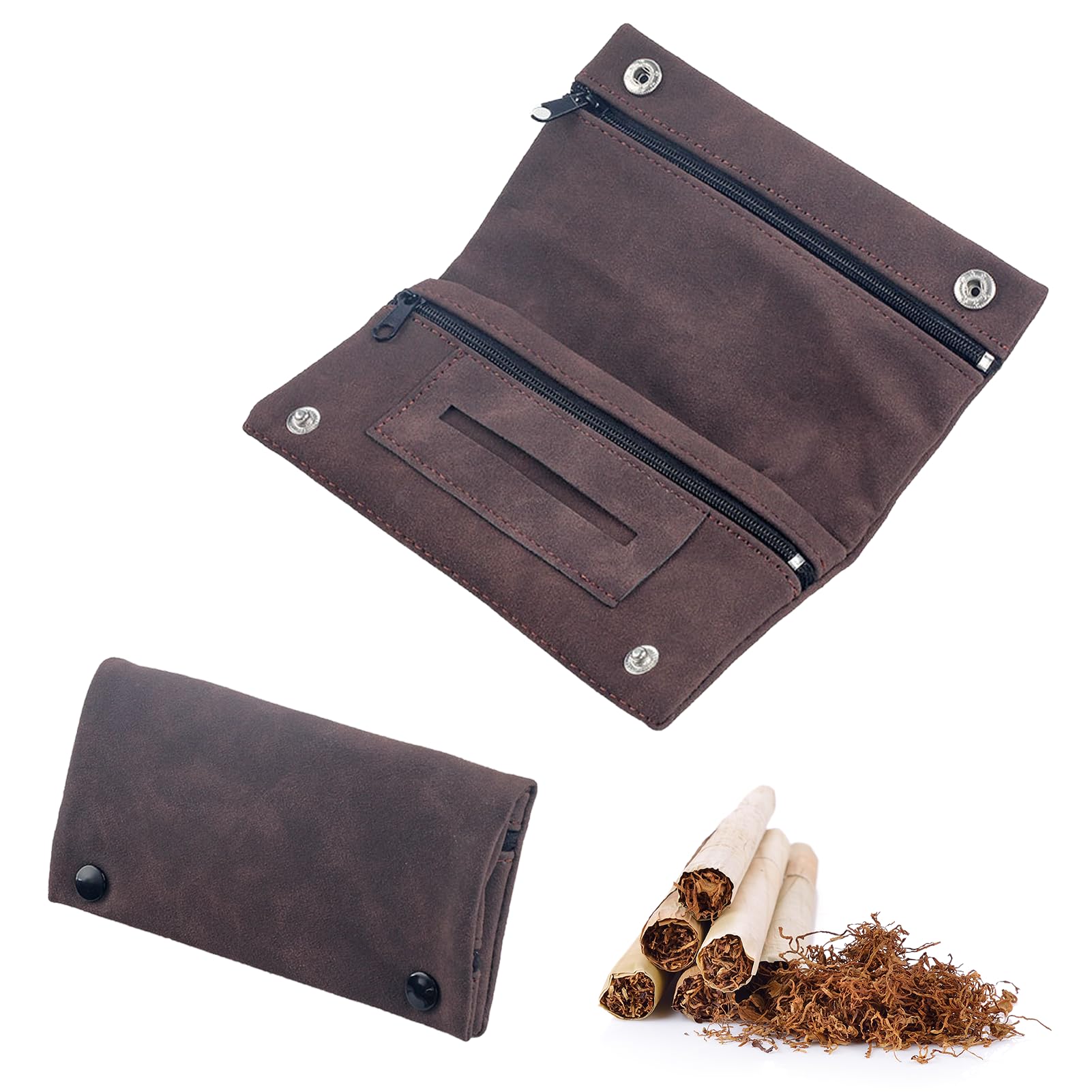 50g leather tobacco pouch Tobacco Pouches 50g, Genuine Soft Leather Premium Quality Tobacco Pouch,  Premium Leather Tobacco Pouch, Handmade Cigarette Case Bag, Waterproof