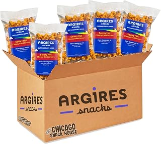Argires Chicago 1 Oz. Popcorn Bags Chicago Snack House (12, Savory Hot)