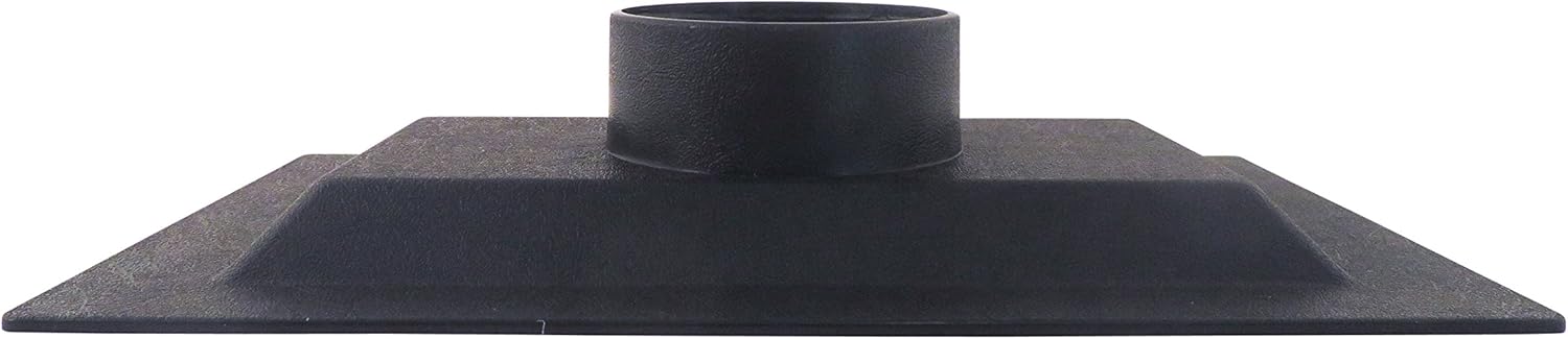 8" x 13.5" x 2.5" ABS Plastic Flange with 4" OD Opening for Dust Collector Systems 73475
