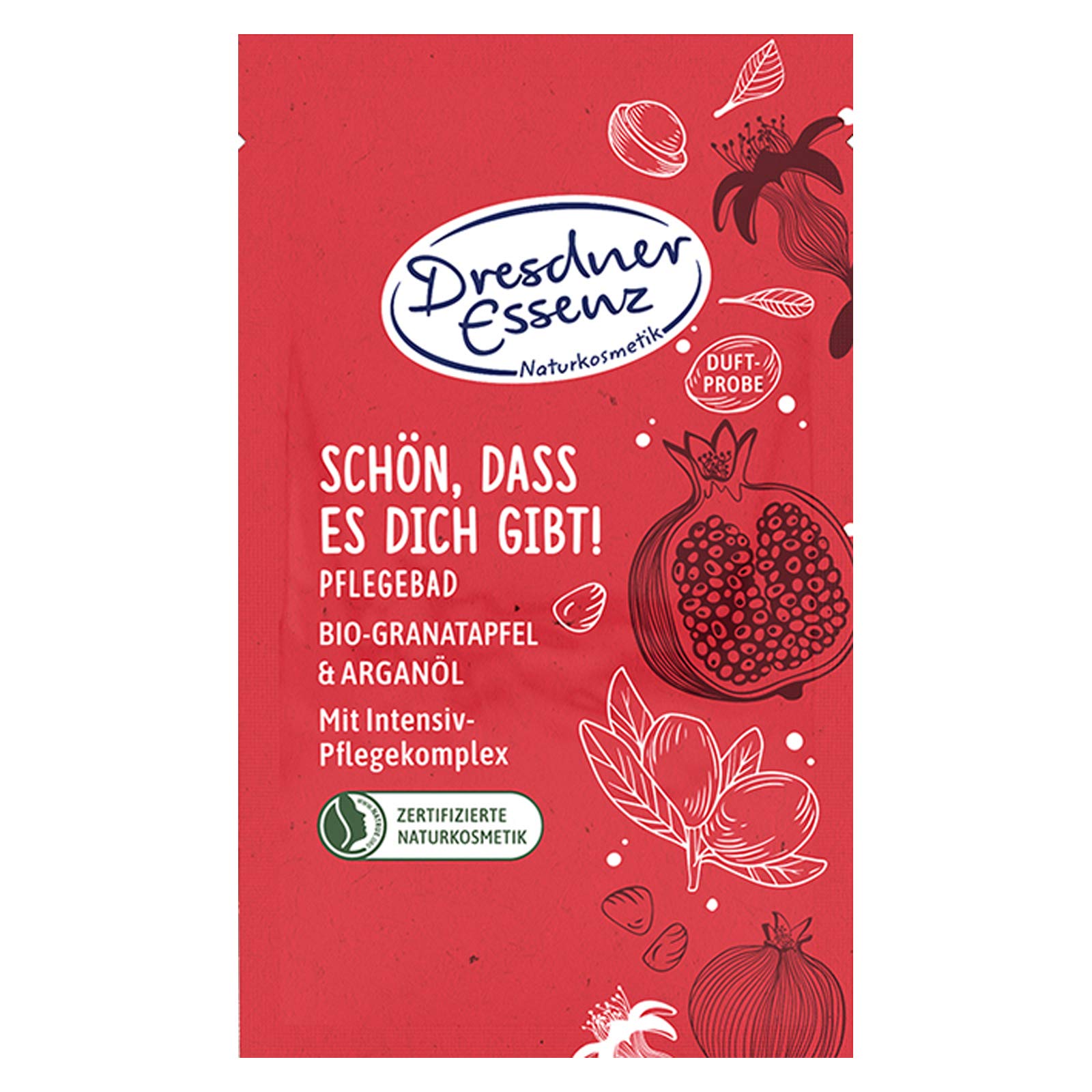 Dresdner Essenz Pflegebad 'Paradiesischer Granatapfel' – 6 X 60 G Badezusatz Vegan