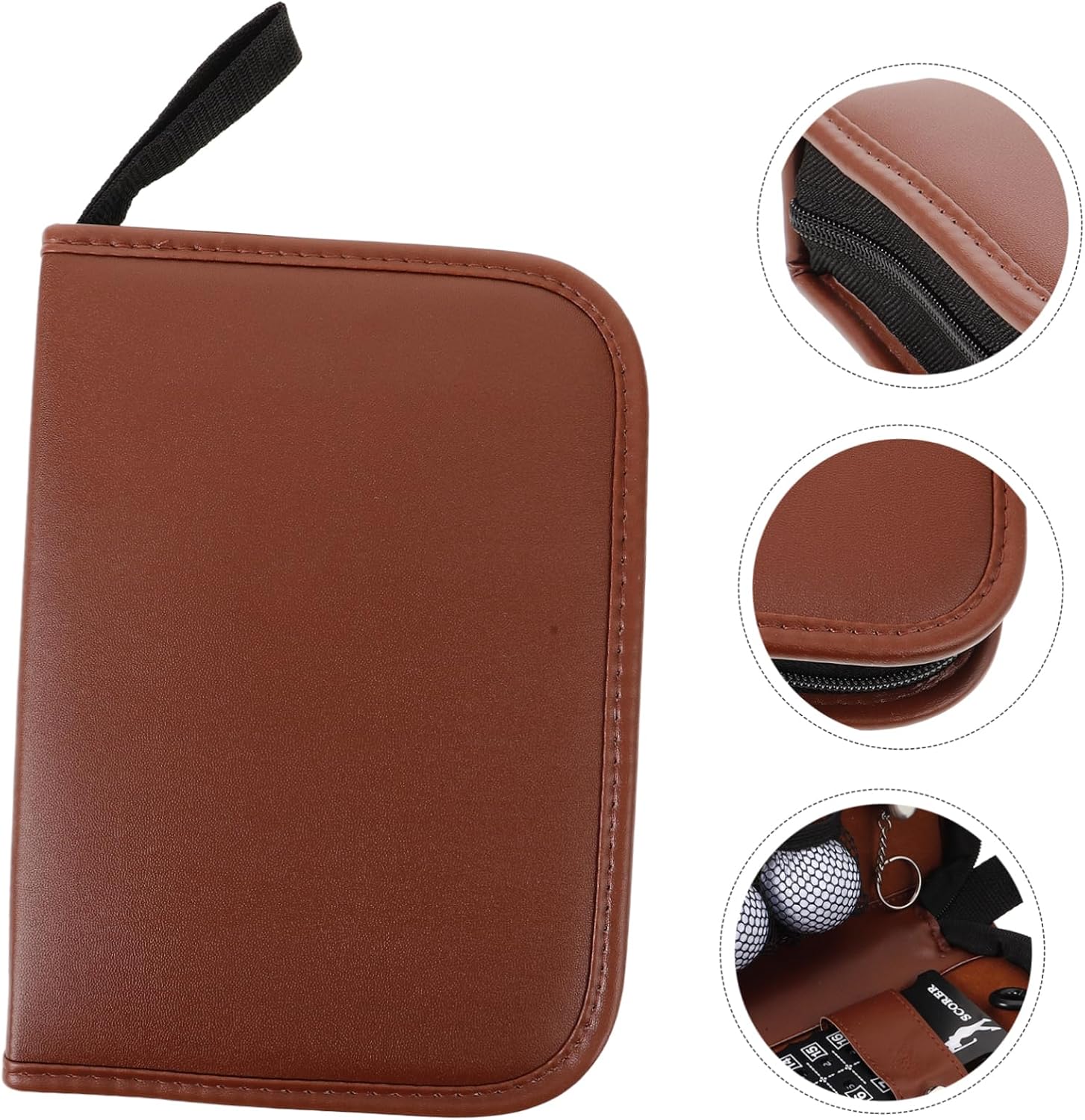 Mikikit 1set Golf Tool Set Bag of Golf Accessories Training Set Cleaning Brush Tee Scorers Pouch for Professionals Casual Golfers