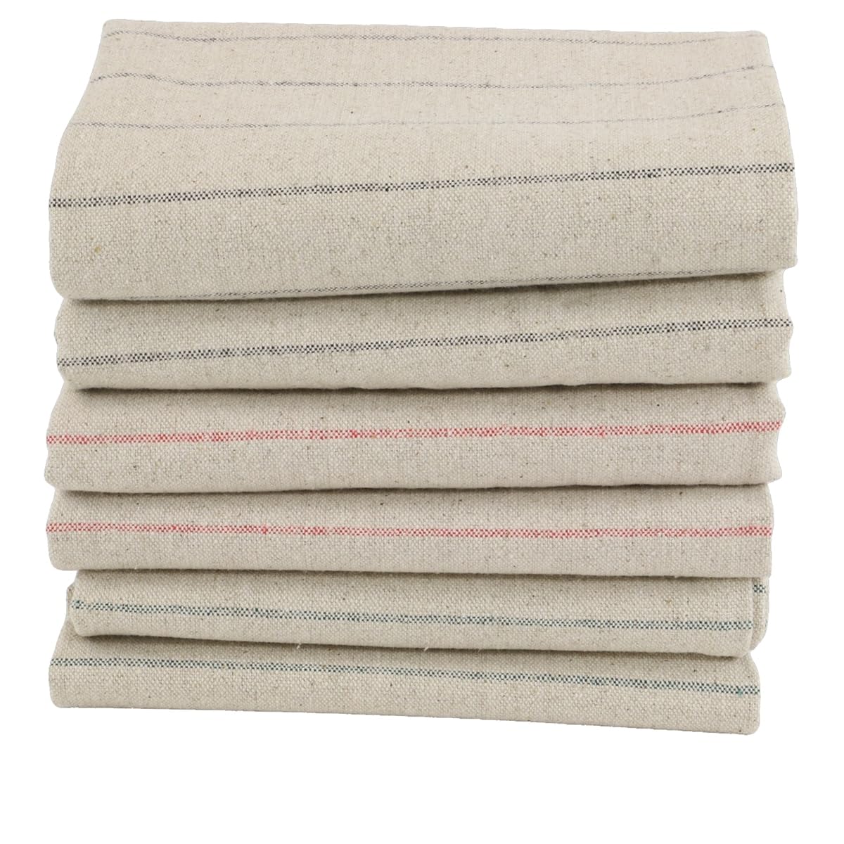 Lot de 6 torchons de Cuisine Pur Lin LINELLE