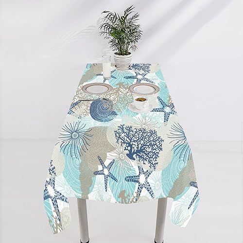 Miniatura 1401 de Mantel floral hippie, diseño retro de los años 70, naranja, rosa, azul, floral, bohemio, estampado estético de margaritas, para fiesta, picnic