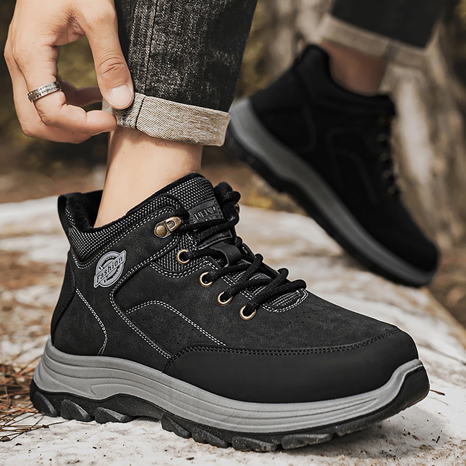 Wanderstiefel Herren Leicht, Kampfstiefel Herren Atmungsaktiv