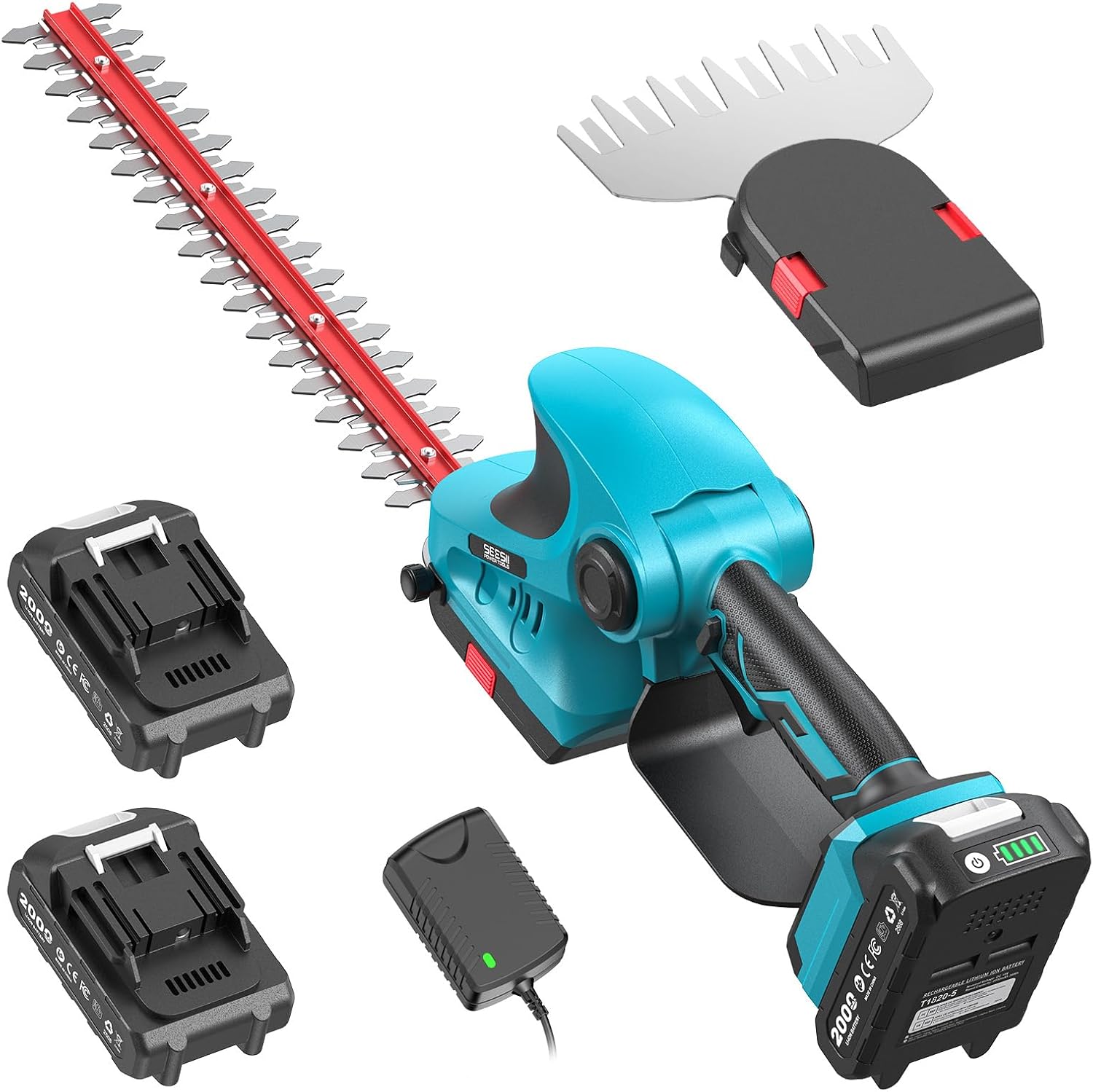 SEESII 2-in-1 Hedge Trimmer Cordless: 12