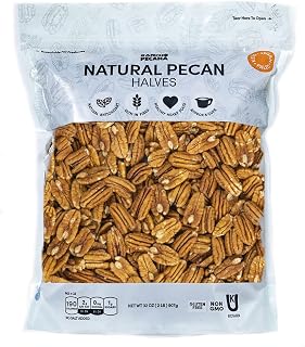 RANCHO PECANA - Natural Pecan Halves, 2 LB, Grain Free, Gluten Free, Non-GMO, Vegan Snack, Organic Nuts, Kosher, Keto, 3g Protein per 1 oz, Resealable Bag