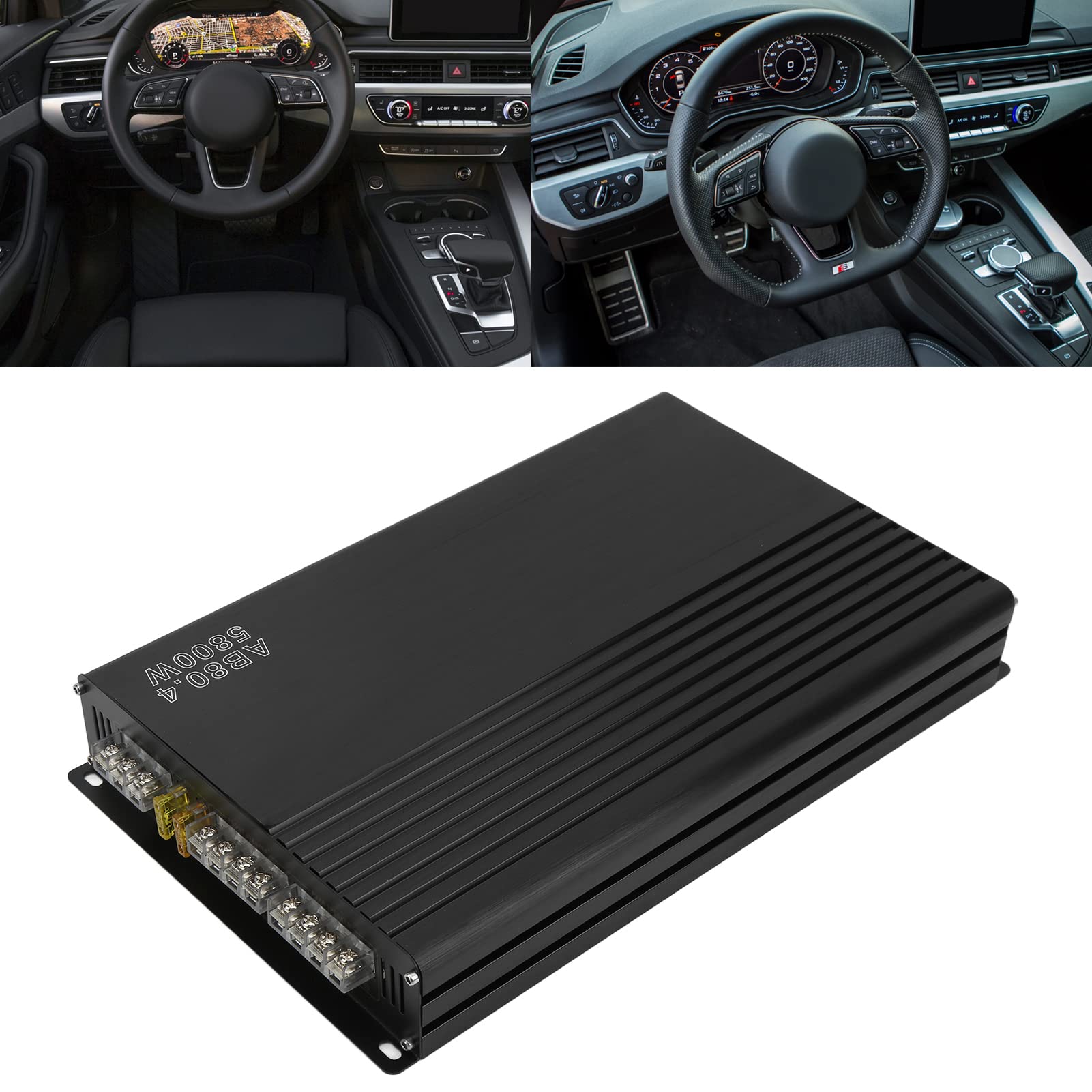 aqxreight Amplificatore Audio per Auto 5800 W 12 V in Metallo Resistente Alle Intemperie Universale per Lettore Multimediale Il di Altoparlanti Ha una Nuova Finitura Nota Che Fornisce un