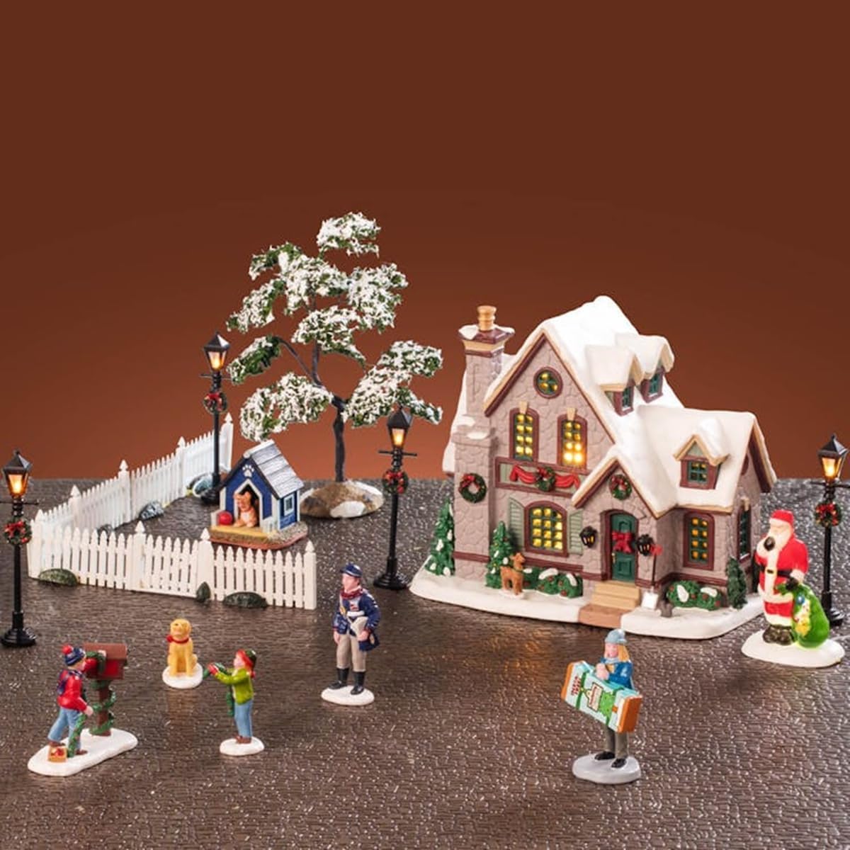 Lemax White Christmas Set, House Set, #56671