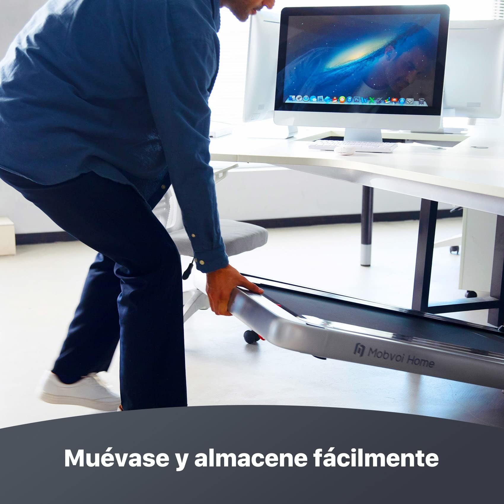 Mobvoi Home Cinta De Correr Smart AI con TicSports App, Altavoz Bluetooth Integrado, Control Remoto, Máquina para Caminar Y Correr para Ejercicio Físico En El Hogar En Interiores