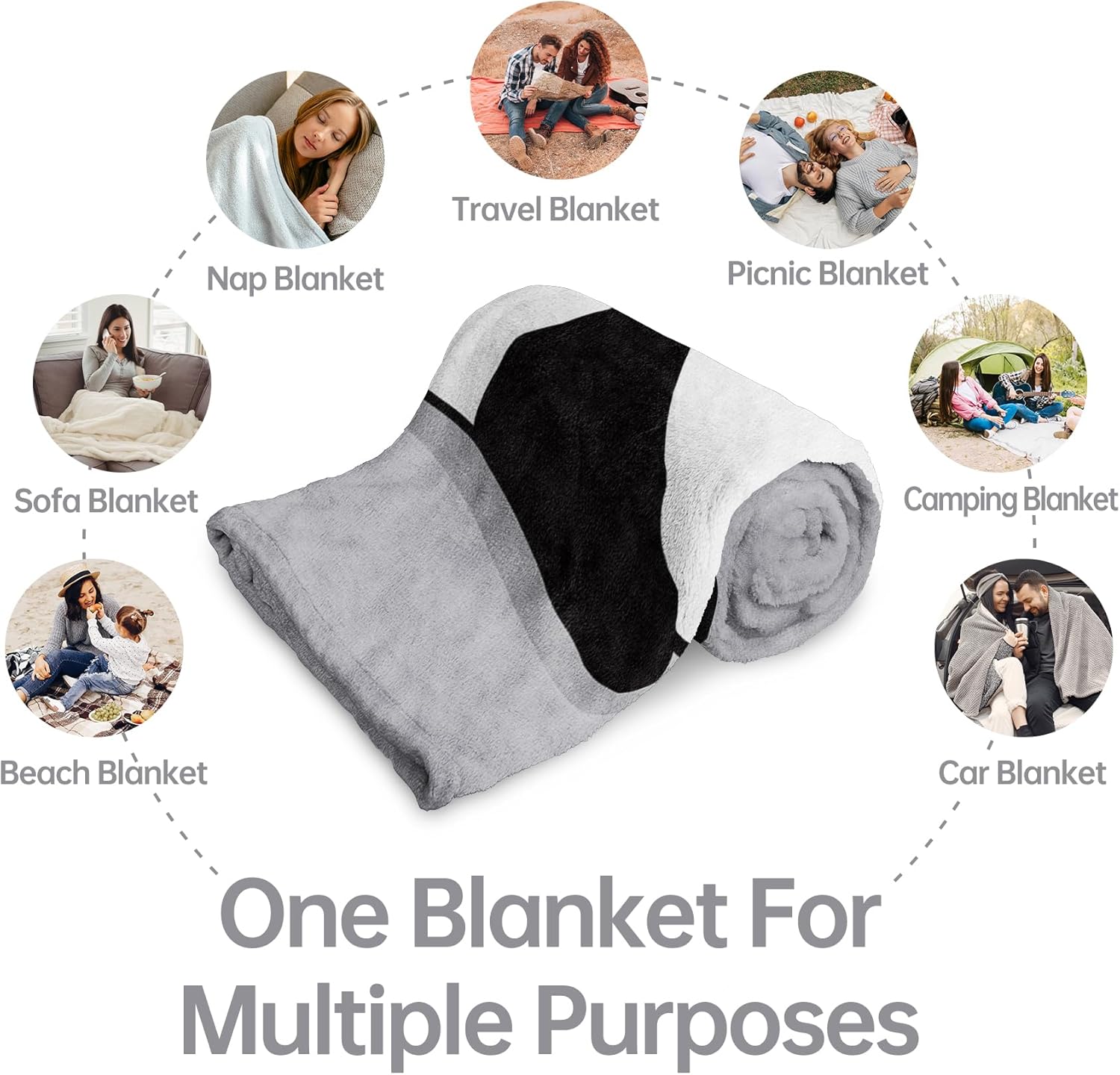 Craftique Birthday Gifts for Grandma- Soft Grandma is Charging Blanket- Funny Grandmas Gifts, Practical Blanket Throw for Napping Travel, 60”×50” - Image 4