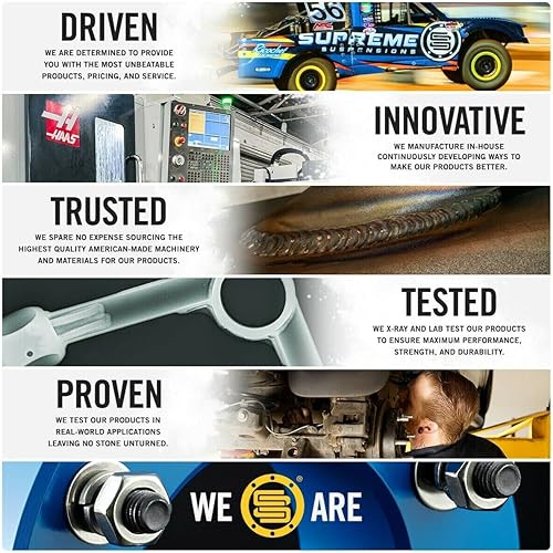Miniatura 2 de Supreme Suspensions - Kit de nivelación frontal de 3 pulgadas para Cherokee XJ 1984-2001 y Grand Cherokee ZJ 1993-1998 Juego de 2 piezas de