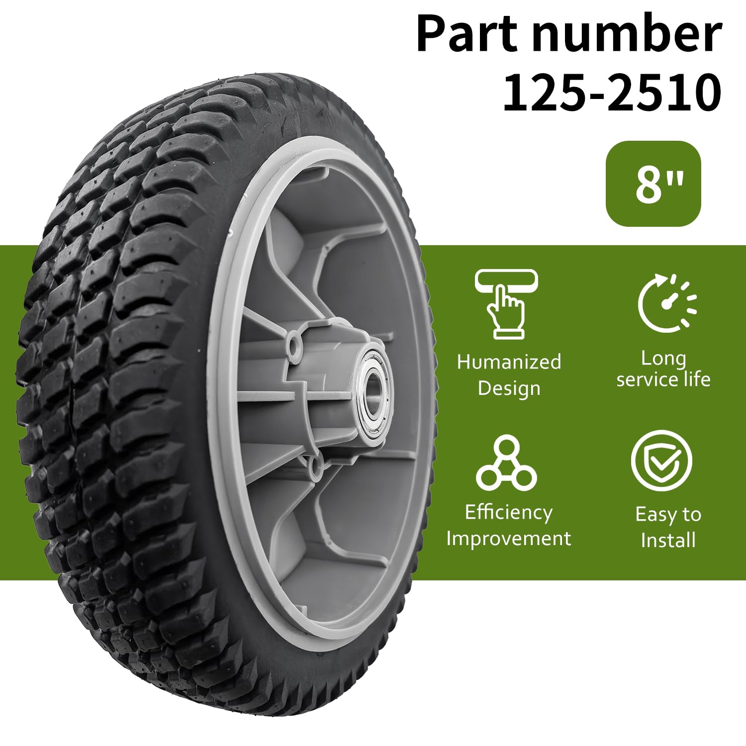 2 ruedas delanteras de 8 pulgadas para cortacésped Toro 125-2510 TimeMaster de 30 pulgadas 20199 20200 20975 20976 20977 20978 21199 21200 21818199 0 218 11 unidades