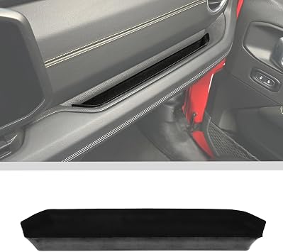 for Jeep JL JT Grab Tray Passenger Storage Box Co-pilot Organizer Grab Handle Box Bin Handle Compartment for 2024-2025+Jeep Wrangler JL JLU 2/4 Door Gladiator JT 4xe Interior Accessories Fluff Fiber