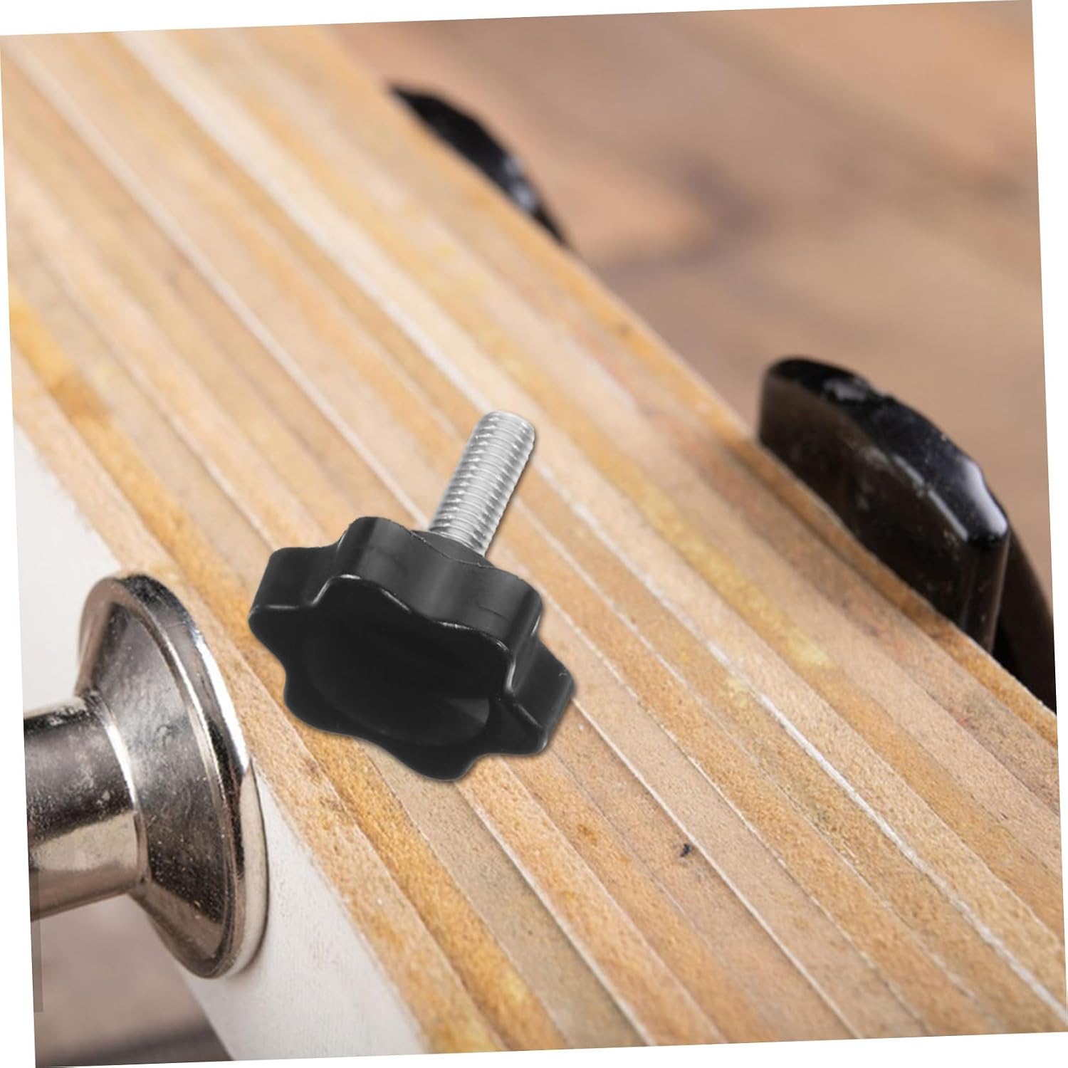 4pcs Star Shaped Hand Knob Ergonomic Handle Knobs for Turn Plastic Tightening Screws for Machinery Replacement