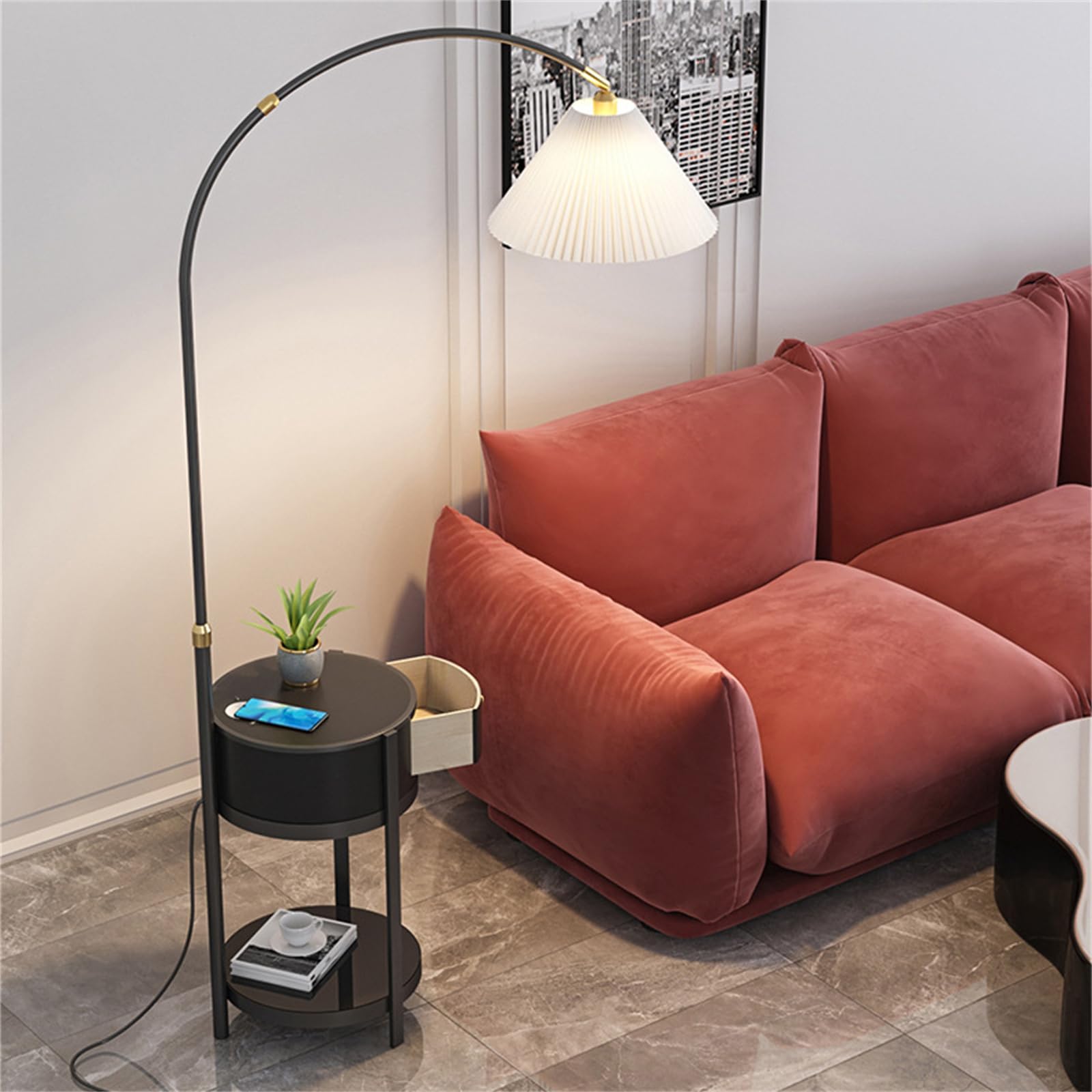 ボーコンセプト黒いアーチ型フロアスタンド アーチフロアランプ Kuta ボーコンセプト BoConcept 黒 - メルカリ