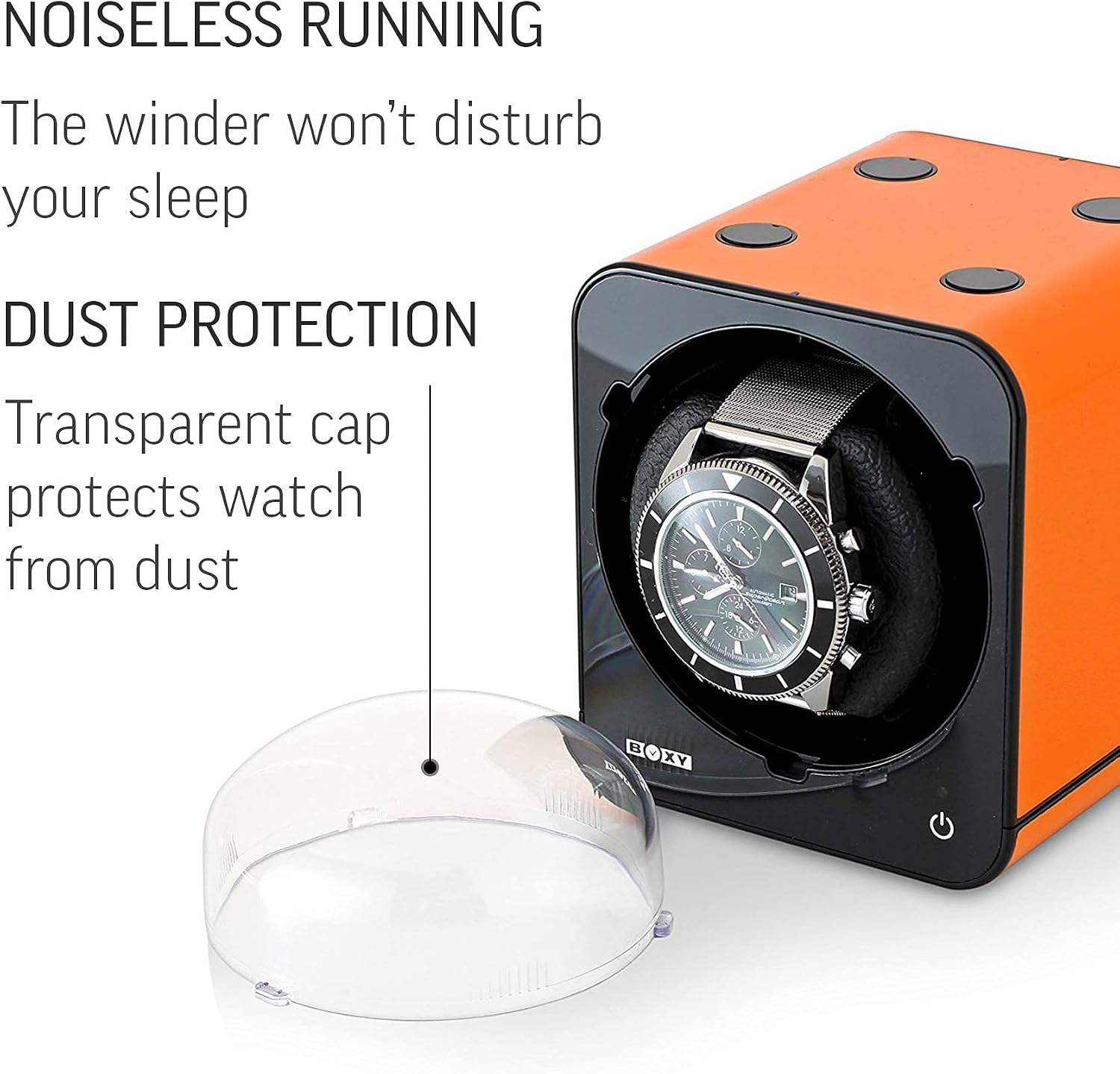 Watch Winder for Automatic Watch with Vertical Rotor Stop (with AC Adapter) image 5