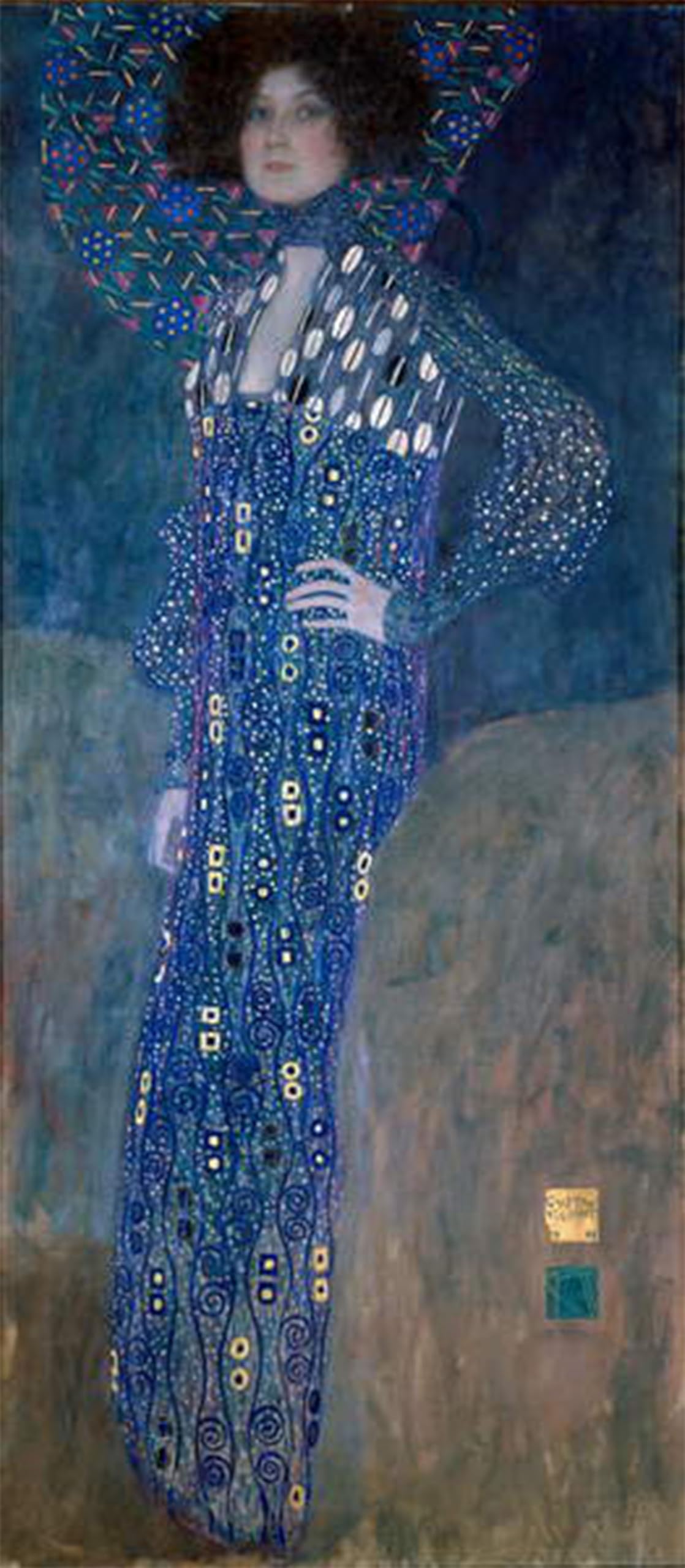 ARTXLXXBN Famous Prints Artwork Pictures Poster Painting Art Portrait of Madame Floge by Gustav Klimt Artwork Landscape Pictures for Home Decor 60x90cm