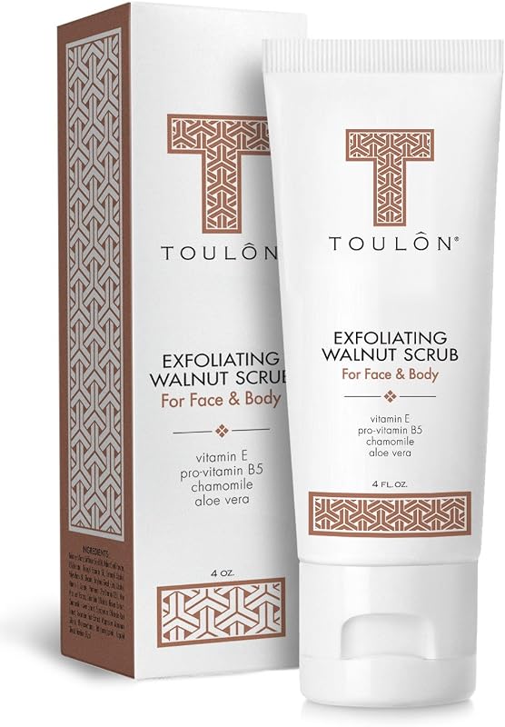 Esfoliante facial e corporal com casca de noz TOULON