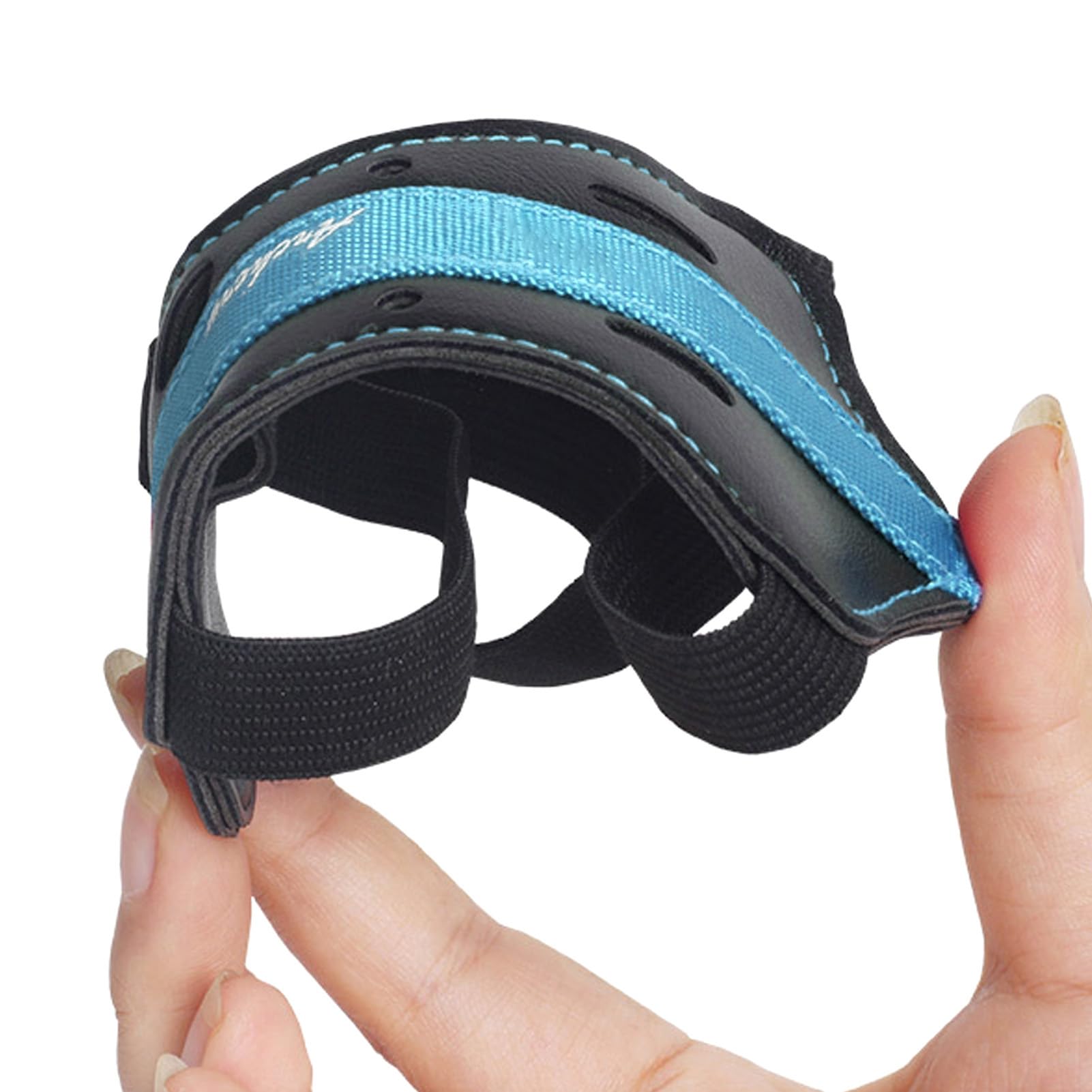 Drfeify Bogenschießen-Armschutz für, Bequem, Atmungsaktiv, Verdicktes PU-Leder, Verstellbarer Bogenschießen-Unterarmschutz für Recurve-Bogen (Blue)