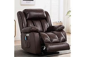MAEVIS Space-Saving Electric Power Lift Recliner with USB Ports - Oversized &...