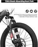 Glerc 20 24 Inch Kids Bike, Vélo de montagne pour les garçons et les filles 6-14 ans, 21-Speed Vélo Skyline avec suspension avant et freins à disque, couleurs multiples
