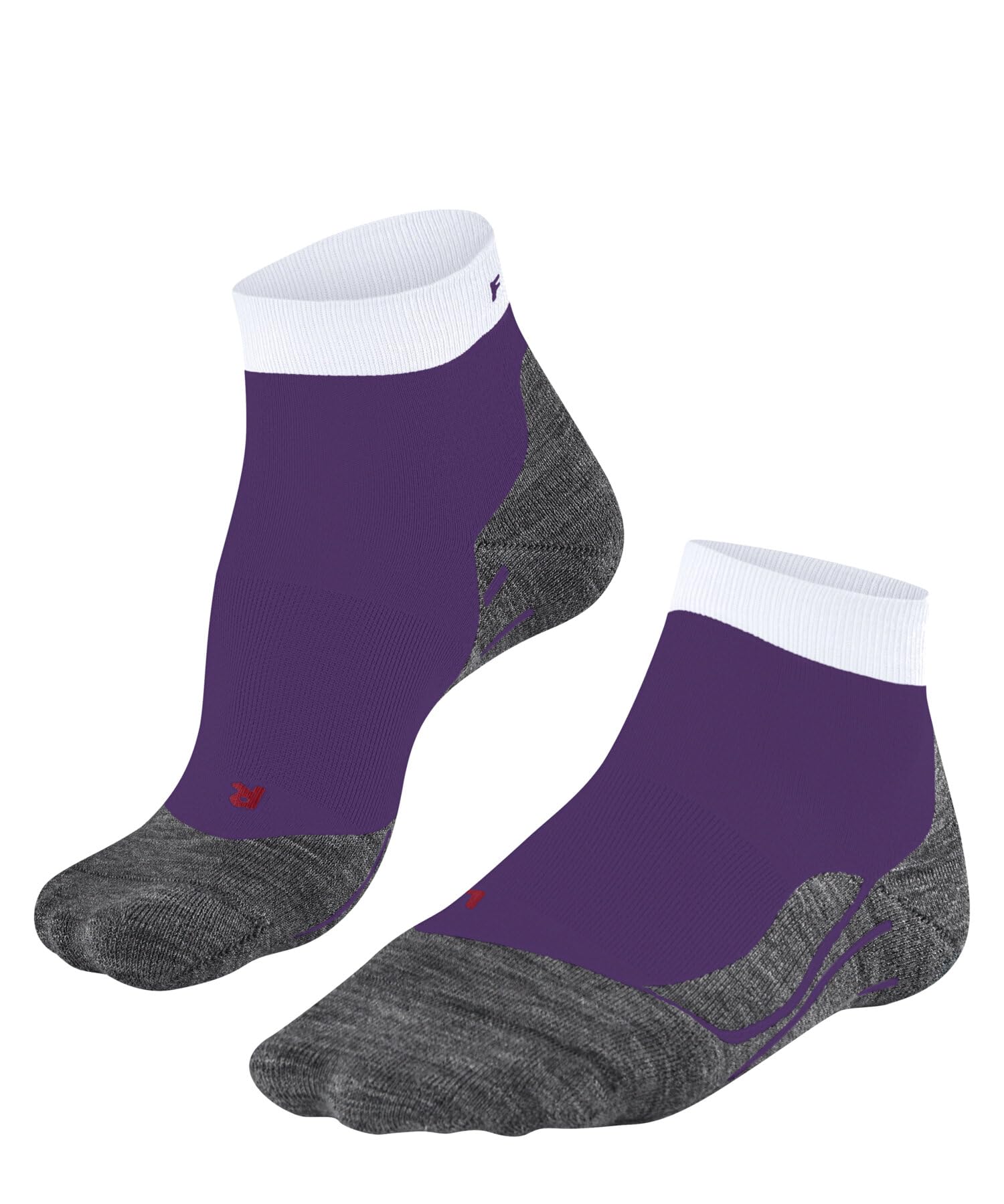FALKE Women's RU4 Endurance Short W Sso Cotton Anti-Blister 1 Pair Running Socks, Purple Plum 8028, 5.5-6.5