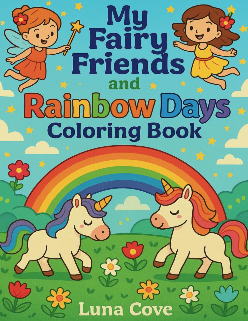 My Fairy Friends and Rainbow Days Coloring Book