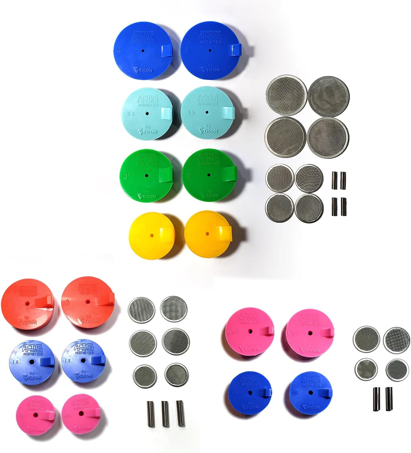 Silicone Back Purge Plugs (Complete Kit - Exhaust, Header, Manifold) - Tig Aesthetics by Ticon Industries