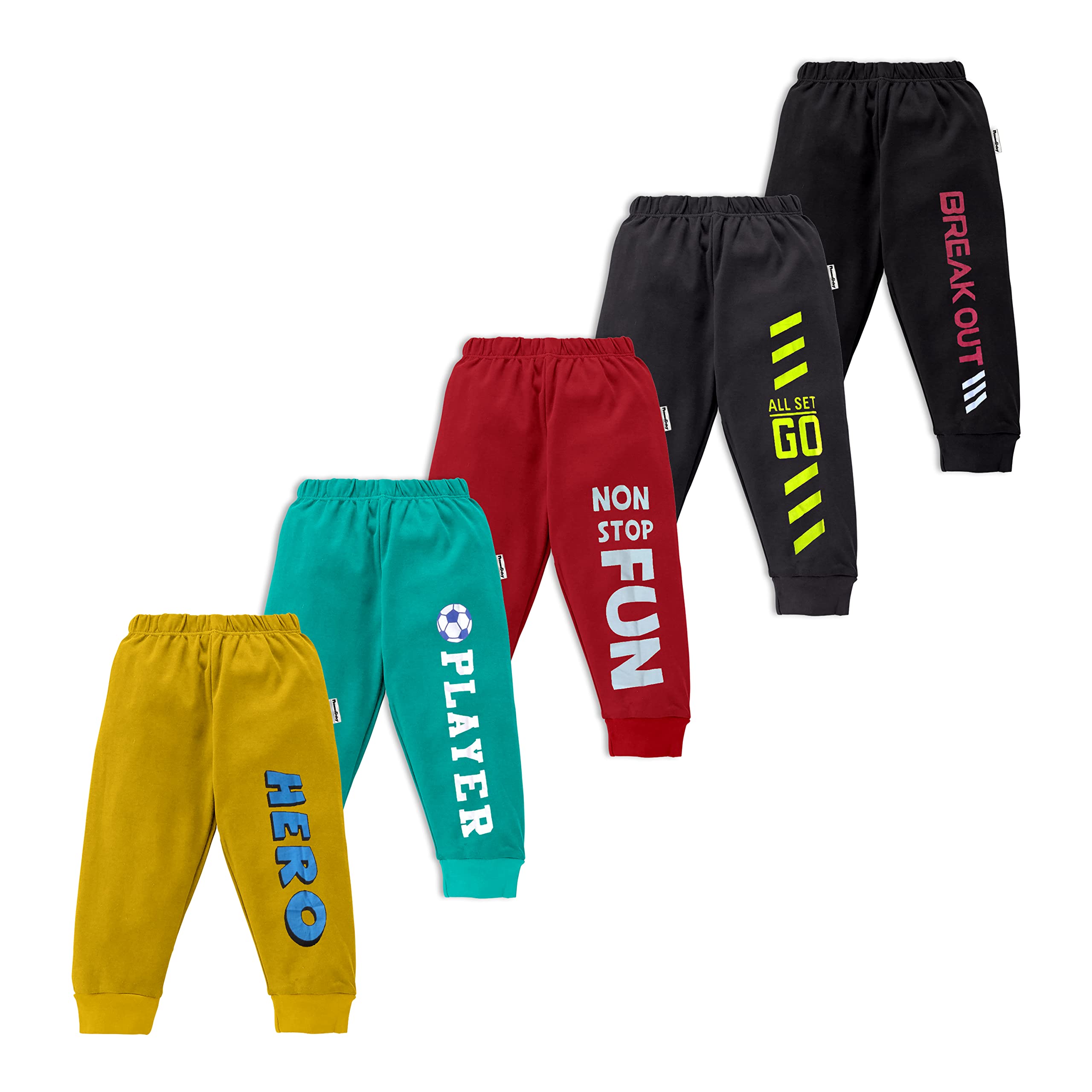 Tinchuk Baby Boy's Cotton All Over Print Pajama Bottom Set