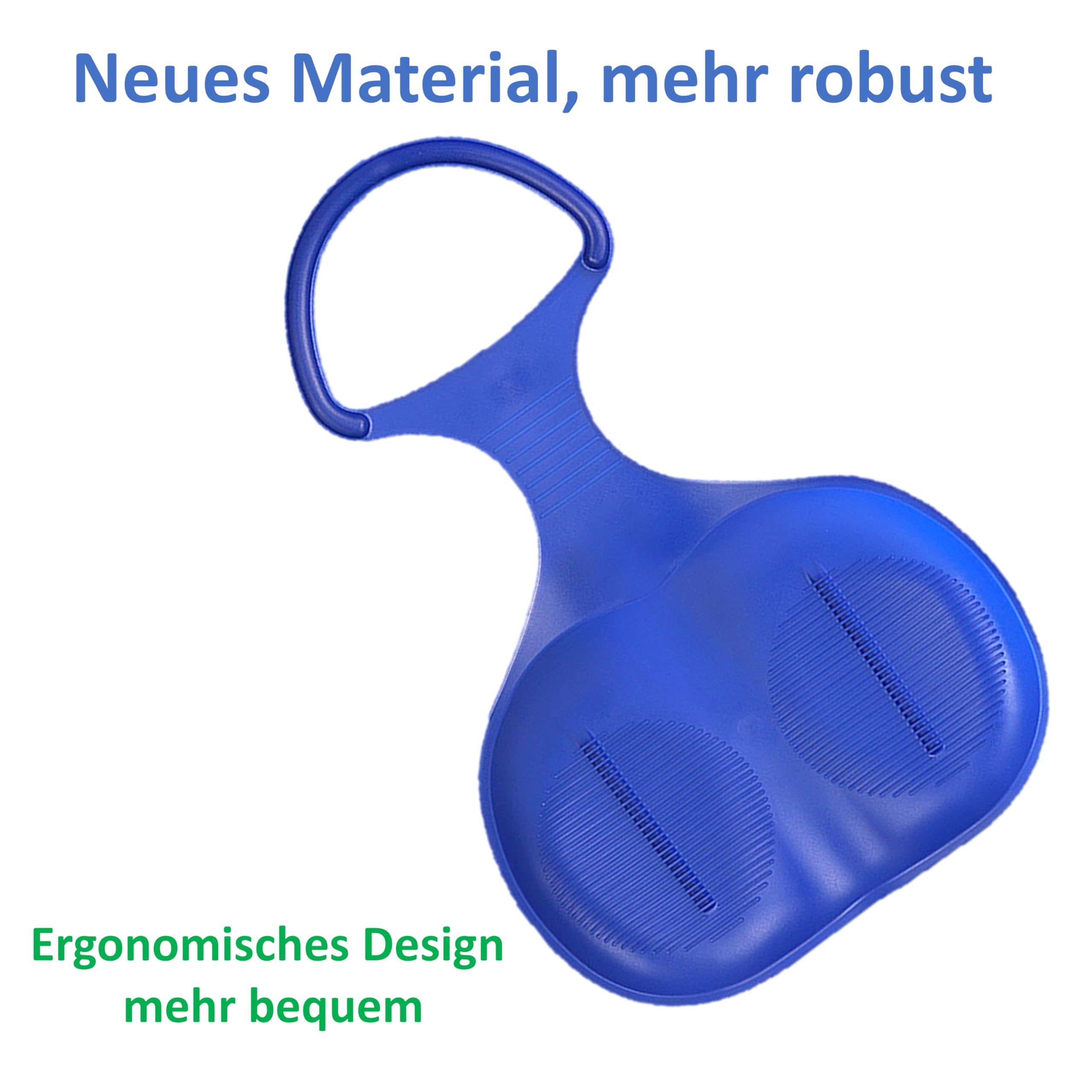 3er Pack Schneerutscher poporutscher mit gratis Namenschild/Schlittenseil Porutscher mit Griff für Kinder Outdoor Wintersport, für Schnee erhältlich in bunten Farben