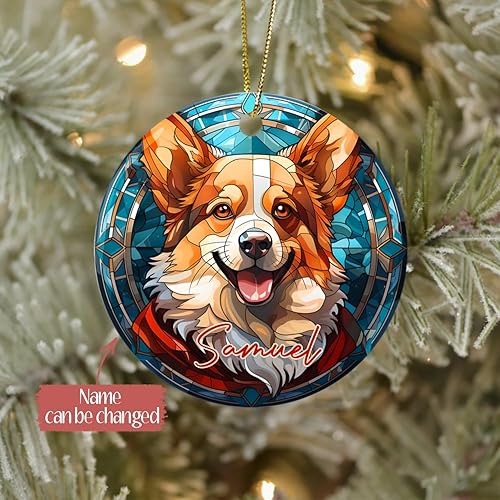 Miniatura 9 de Rottweiler - Adorno de Navidad 2023 con nombre personalizado para amantes de los perros, adorno personalizado de Navidad para amantes de los perros,