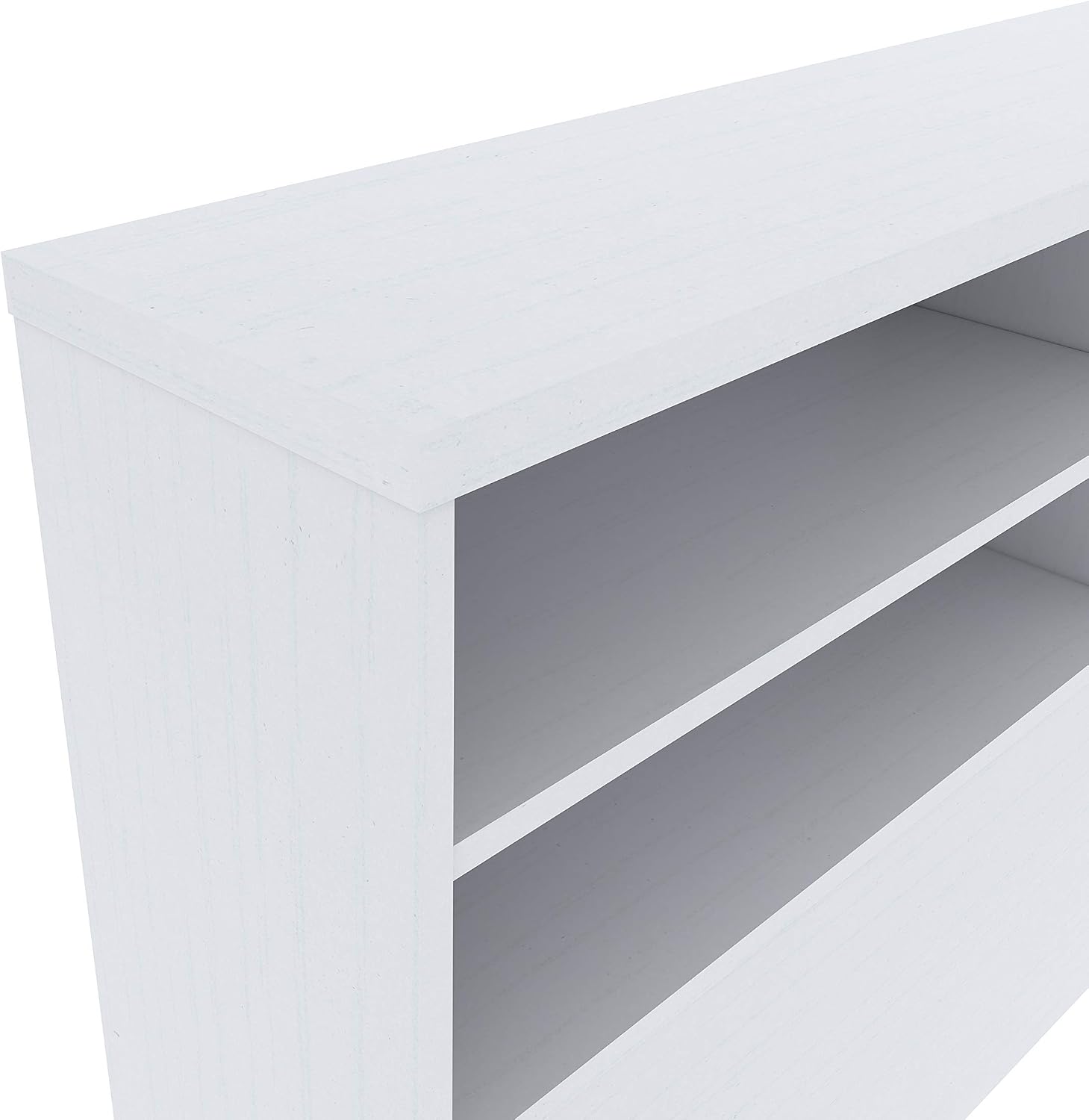 Amazon Basics Martha Traditional Style Bookcase Headboard - King, White