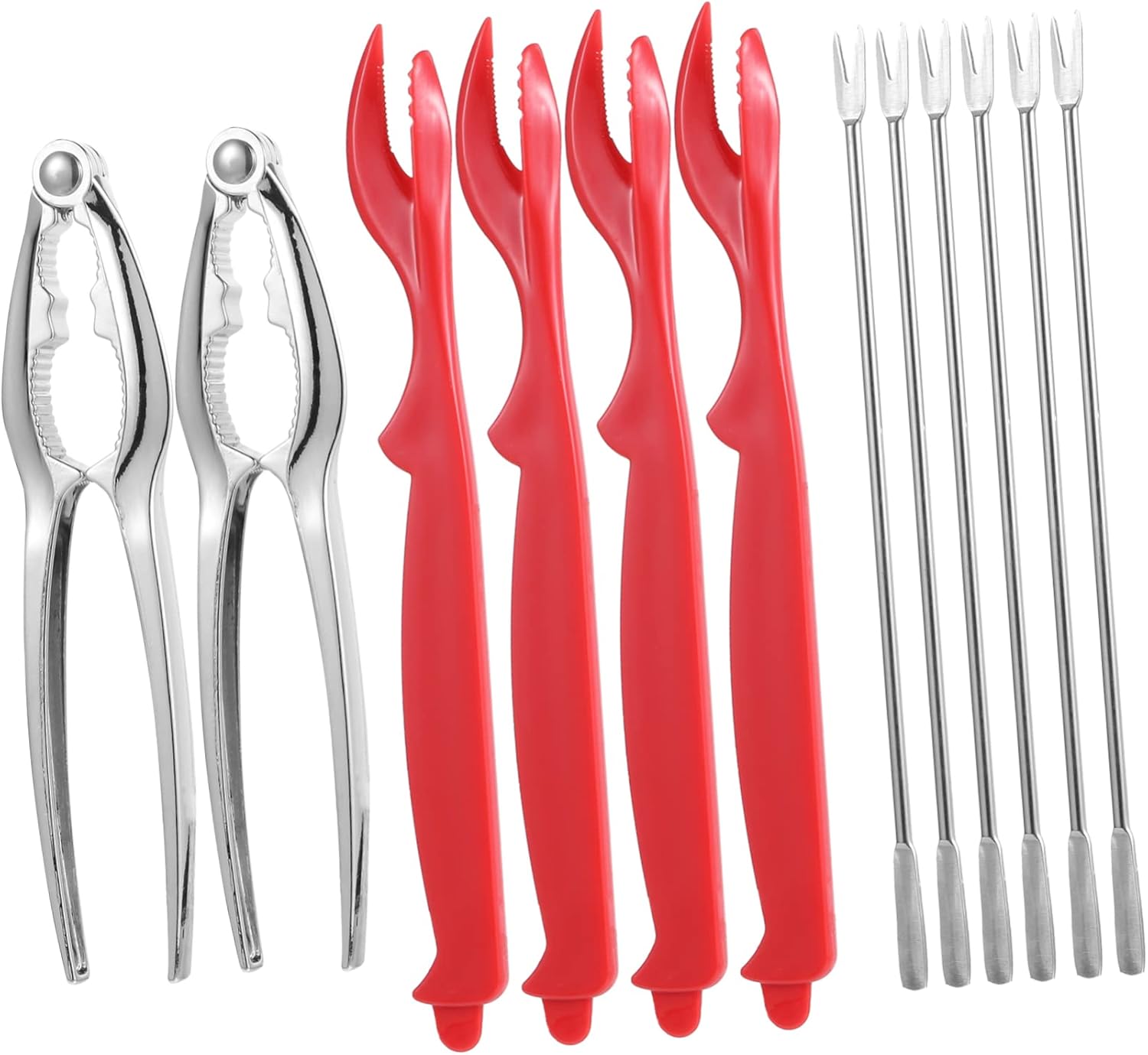 BESTonZON 12pcs Set Eating Crab Tool Set Lip Gloss Set