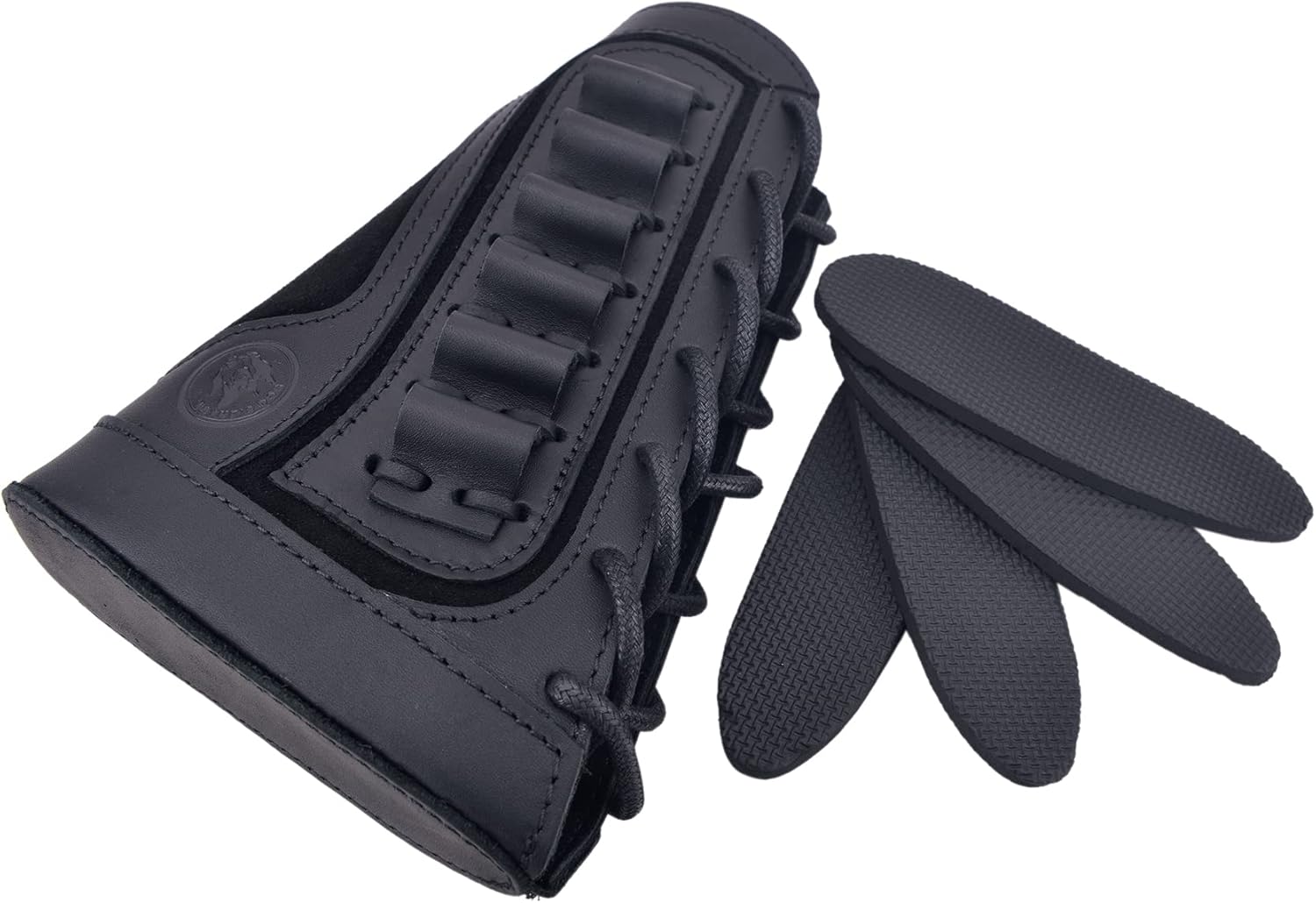 Black Cheek Recoil Pad with .308 45-70 .44mag Ammo Holder Sling & Swivels Set