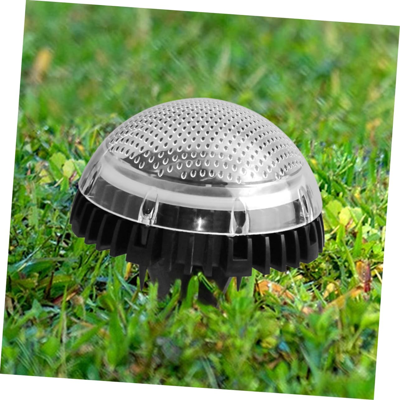 4PCS LED Solar Ground Lamp Warm Light Outdoor Landscape Decor for Lawn and Pathway Disc Design Durable Solar Powered Lighting for Use
