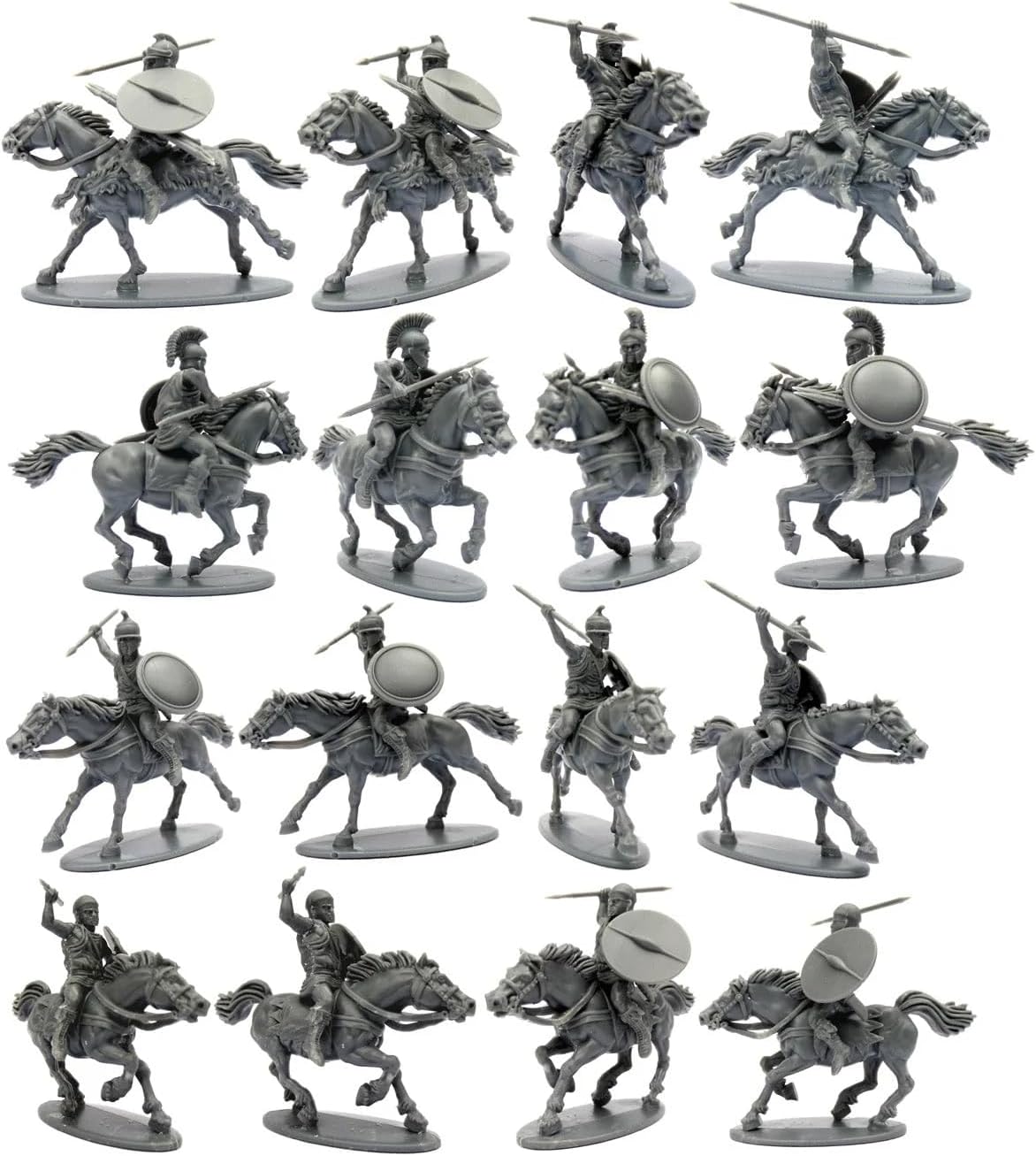 Wargames Delivered - Victrix Greek Light Cavalry Set with Bonus Miniature STL Download - 12 Detailed 28mm Miniatures with Javelins, Shields, and Head Options for Ancient Wargaming Historical Dioramas