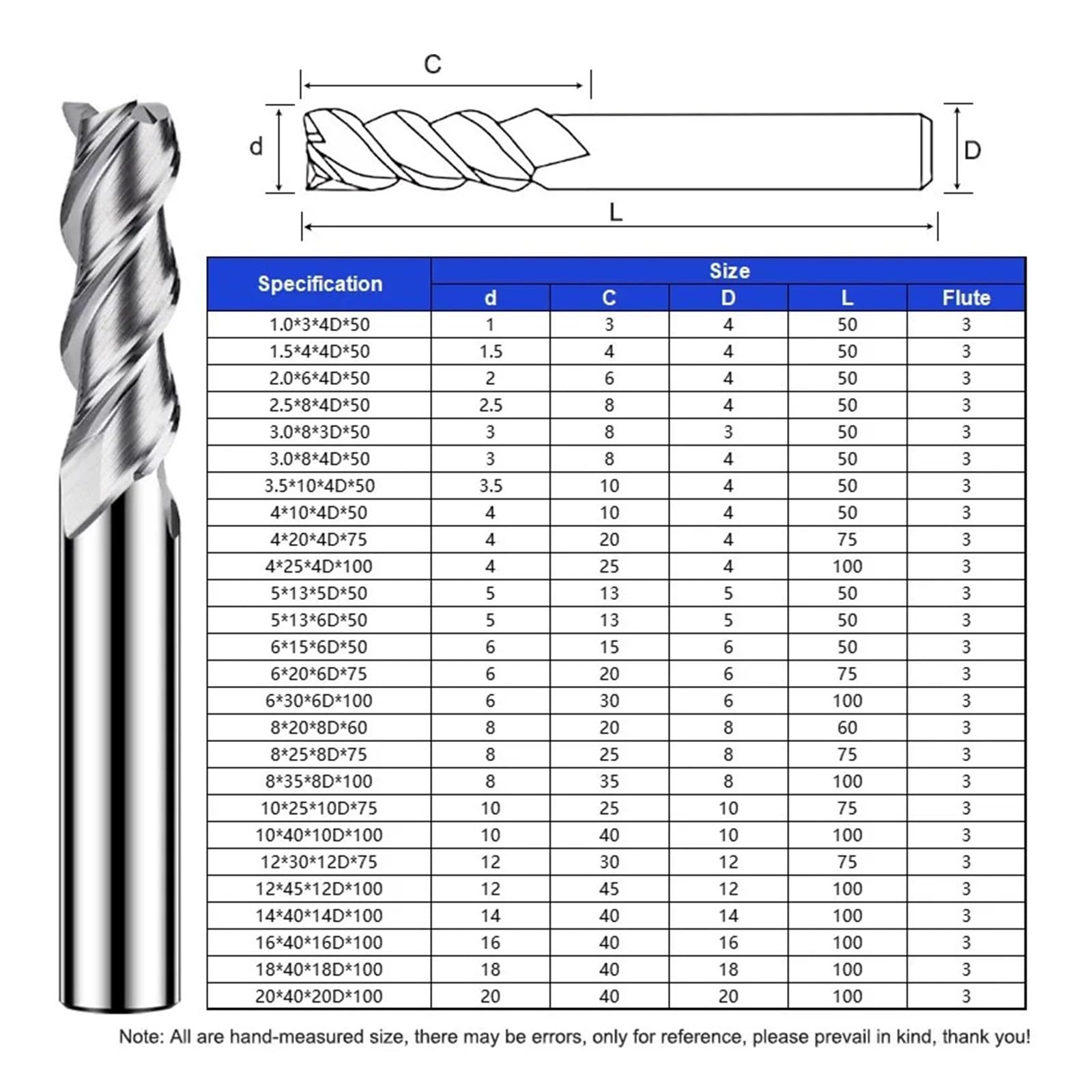 10 sztuk HRC65 3-fletowy węglik wolframu ze stali do aluminium frez płaski CNC mechaniczne centrum obróbcze narzędzia frezowania trzpieniowego(18x55x150L)
