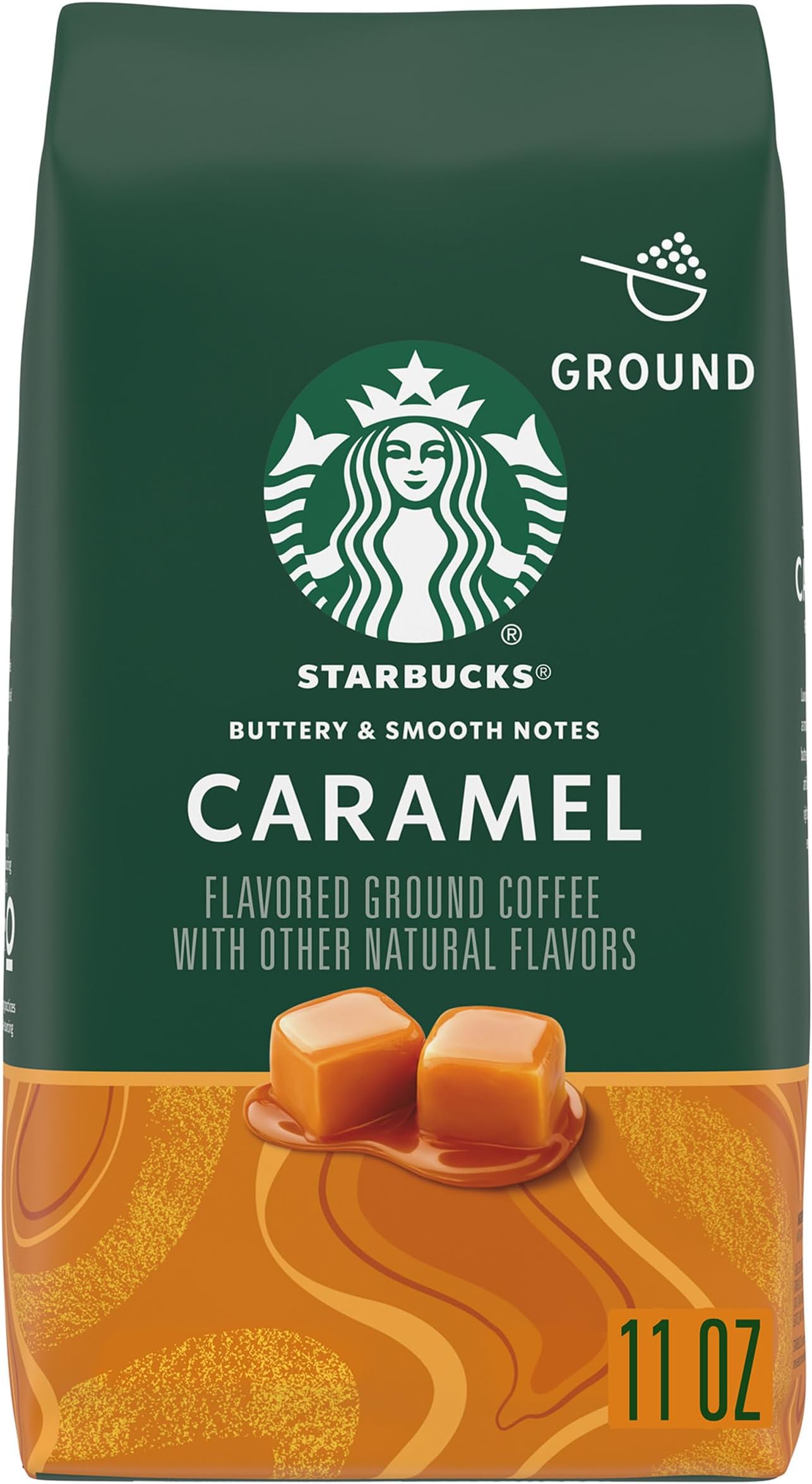Caramel, Ground Coffee, 11 oz