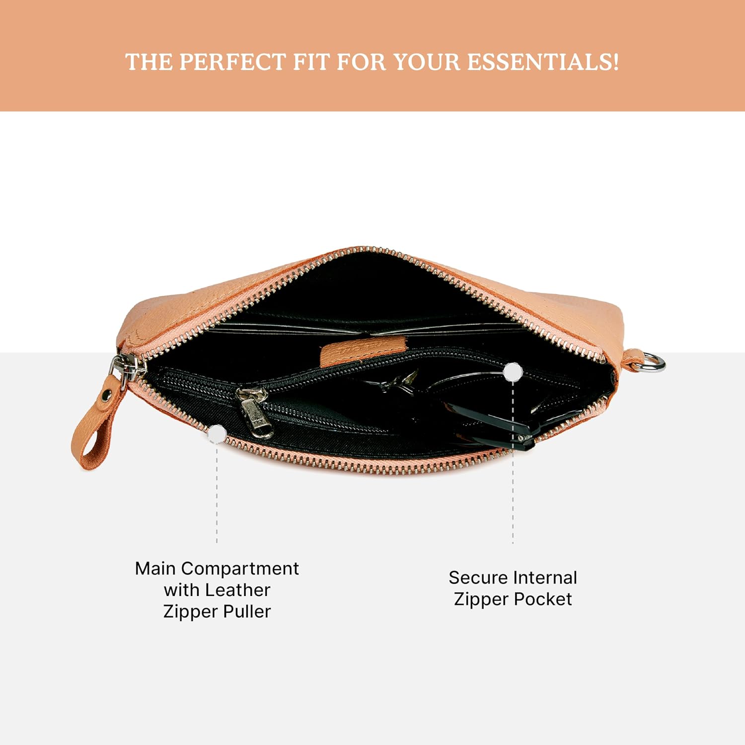 Wise Owl Accessories Genuine Leather Wristlet Wallet for Women Clutch Handbag Purses for Cell Phone Keys Coins Credit Card Slots