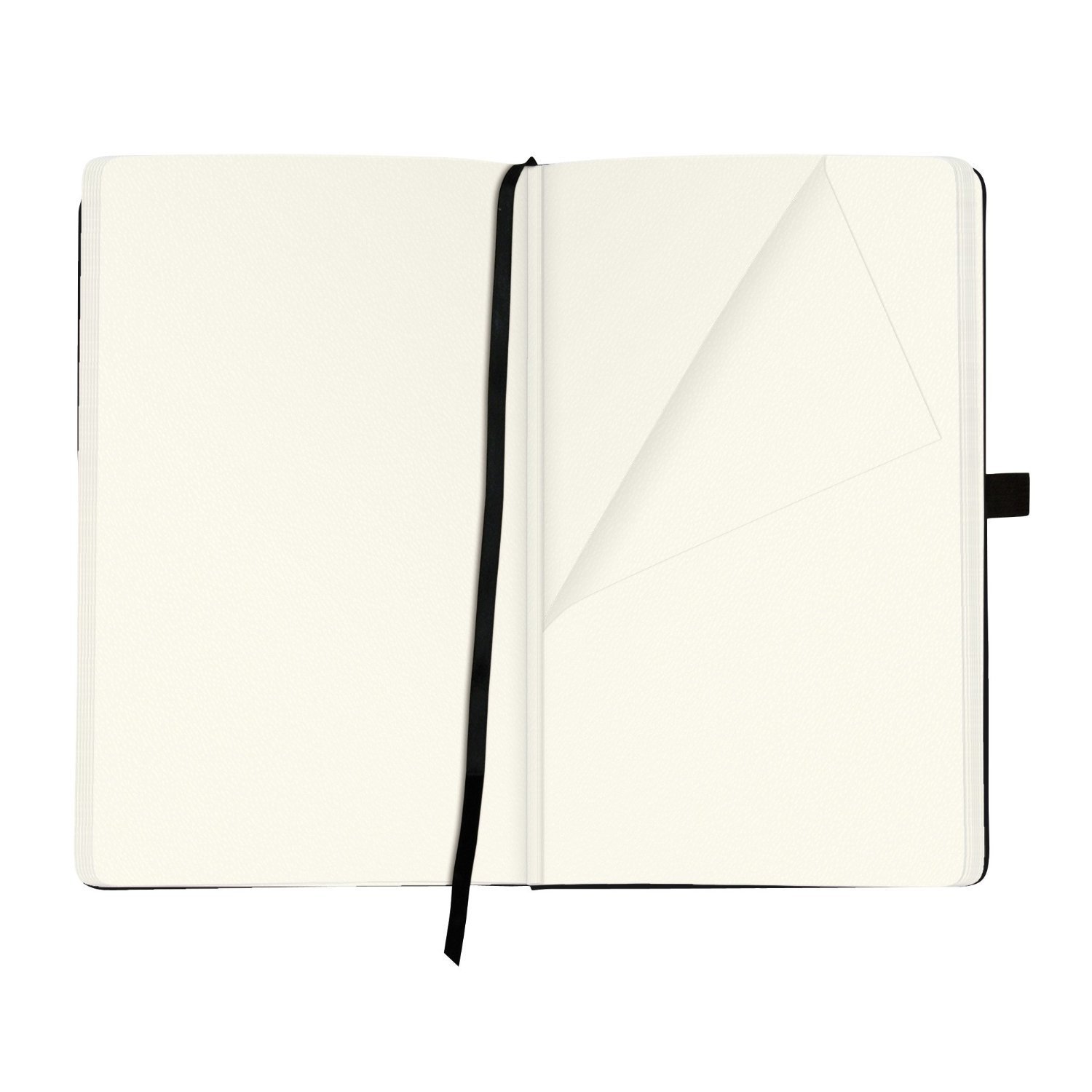 Herlitz my.book Classic 11369790 Lot de 4 carnets de notes A5 96 pages blanches Noir