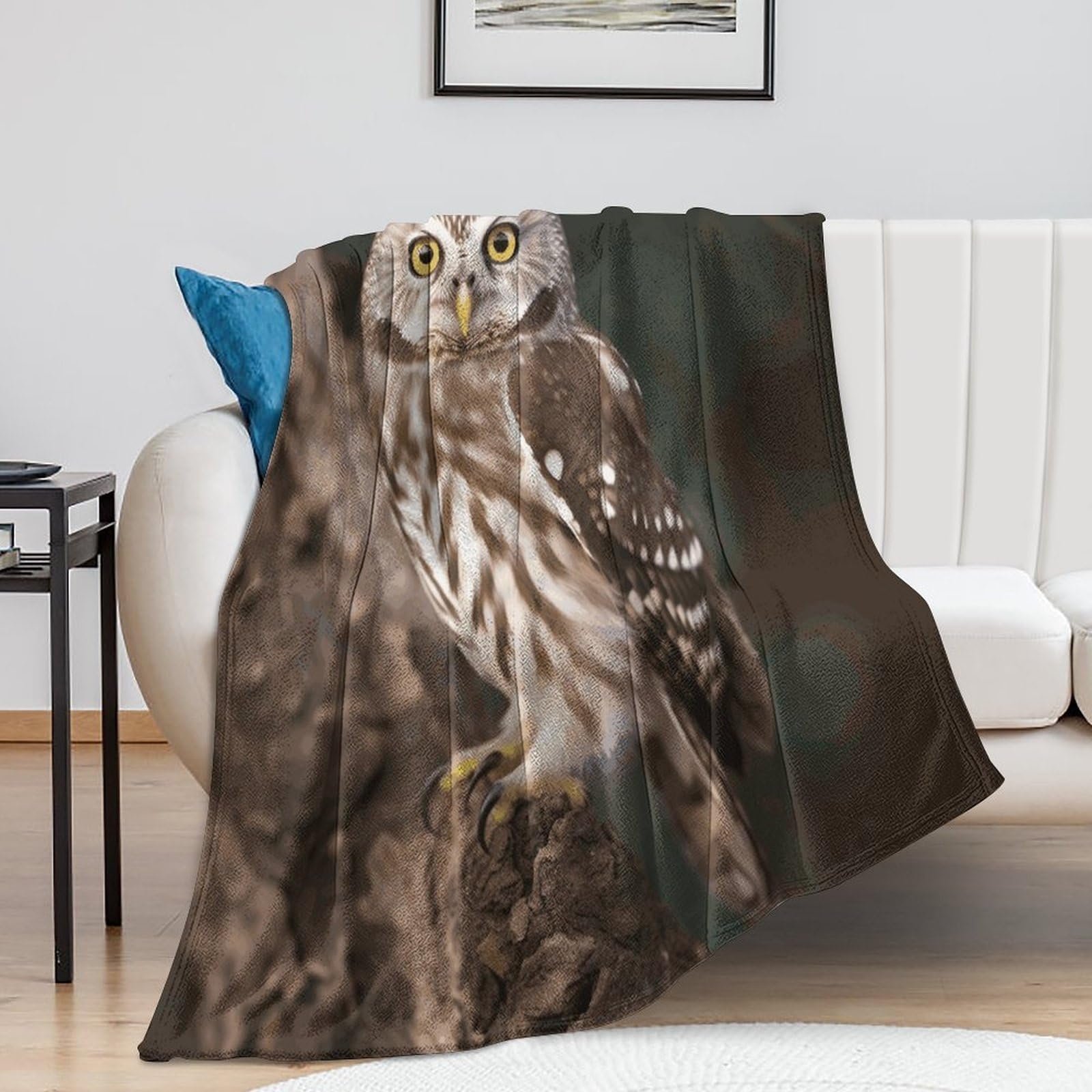 Couverture de lit en peluche anti-froid légère 150x200 cm pour stopper les frissons