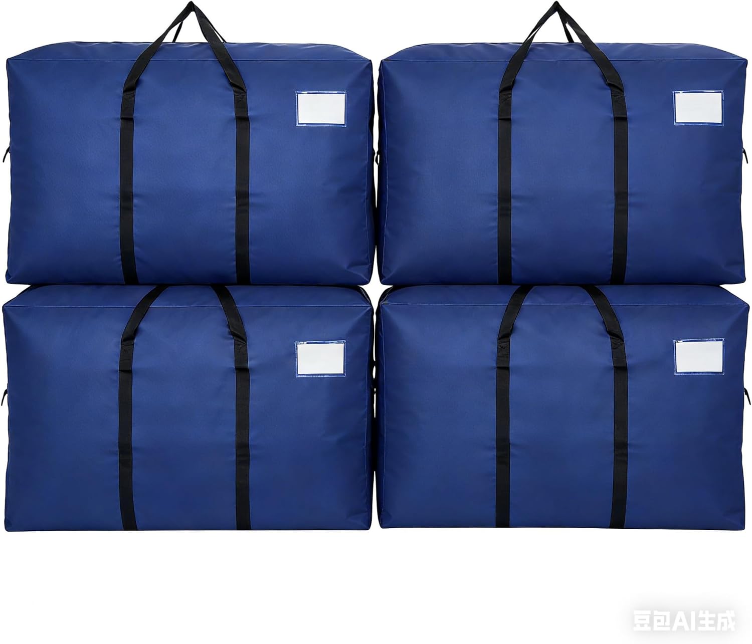 Heavy Duty Moving Bags with Backpack Straps & Handles, Large Storage Bags with Zipper for Clothes, College Moving Supplies and Dorm Essentials