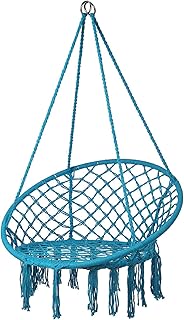 AndyJerzy Silla De Columpio Silla Colgante Macramé para Ni?os, Silla Colgante para Hamaca, Carga Máxima De 125 Kg, Jardín Interior Al Aire Libre Interior