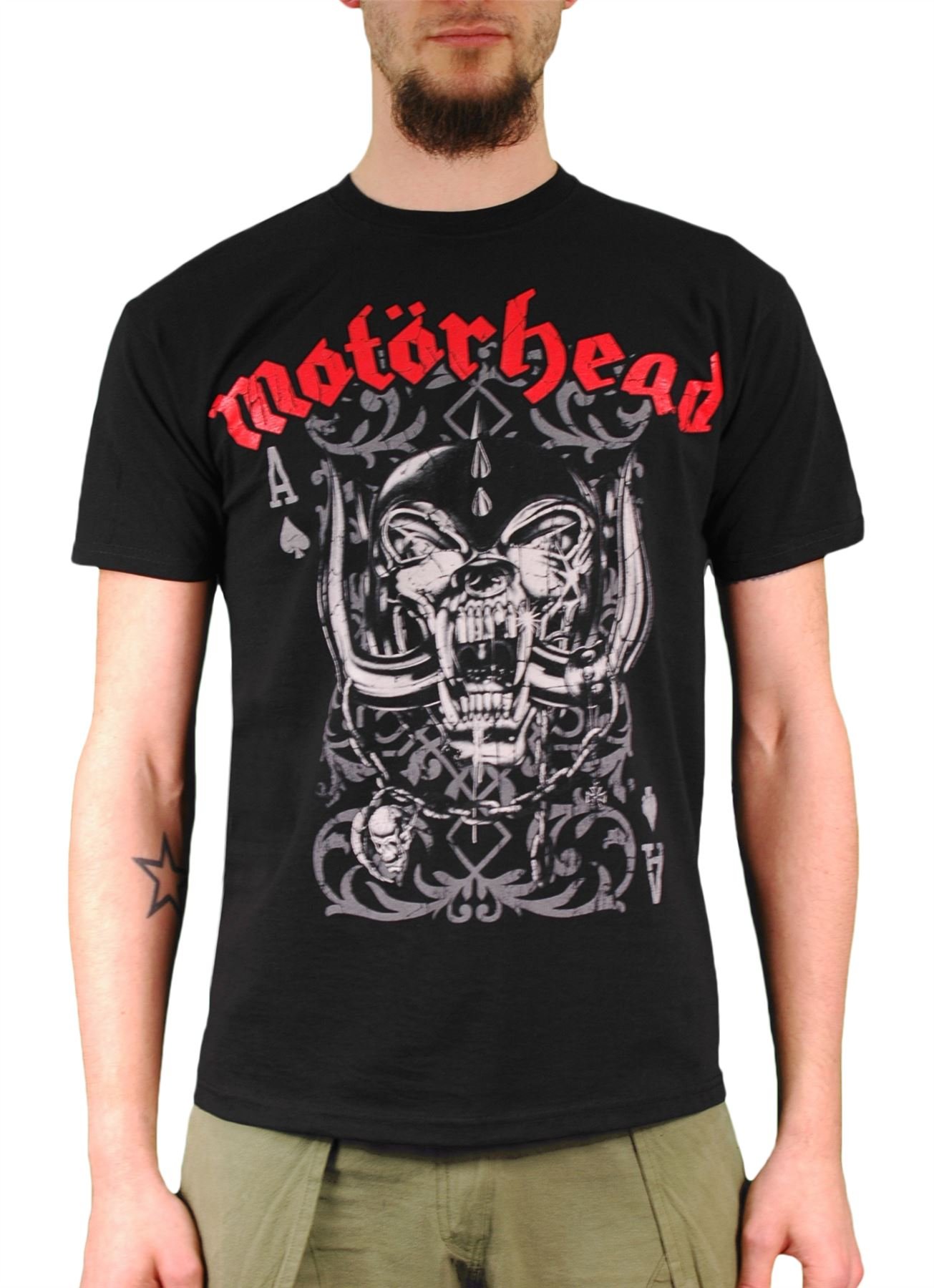 Official T Shirt MOTORHEAD Overkill PLAYING CARD Logo Vintage XL