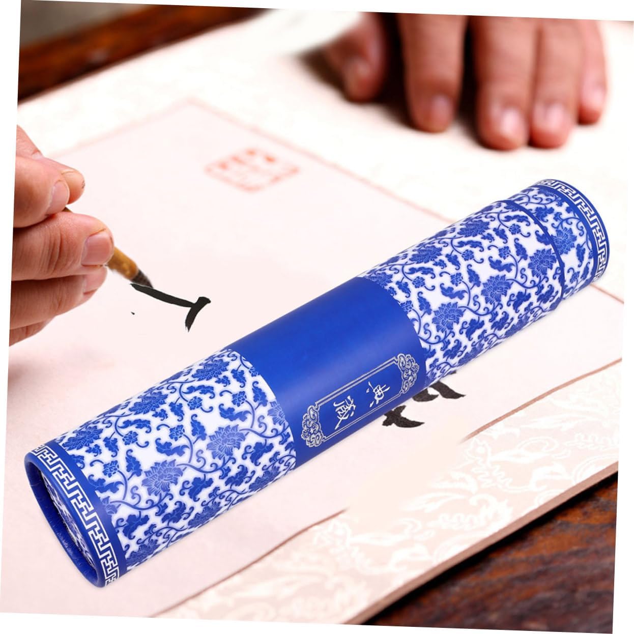 2pcs Expandable and White Porcelain Poster Tube for Artwork Storage Telescoping Document Holder for Maps and Drawings Convenient Pullout Design for Easy Retrieval
