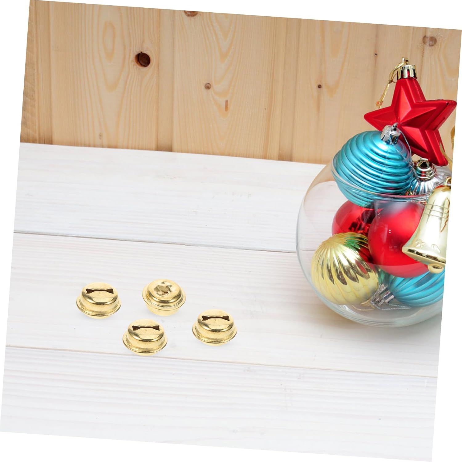TEHAUX 100pcs Craft Bells for Puppet Making Handicraft Project Bells DIY Miniature