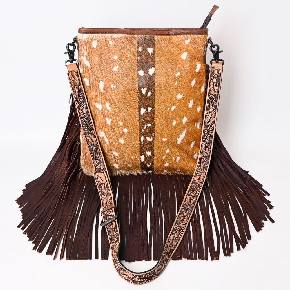 American Darling Large Crossbody Hair On Genuine Leather Western Women Bag Handbag Purse | Cute