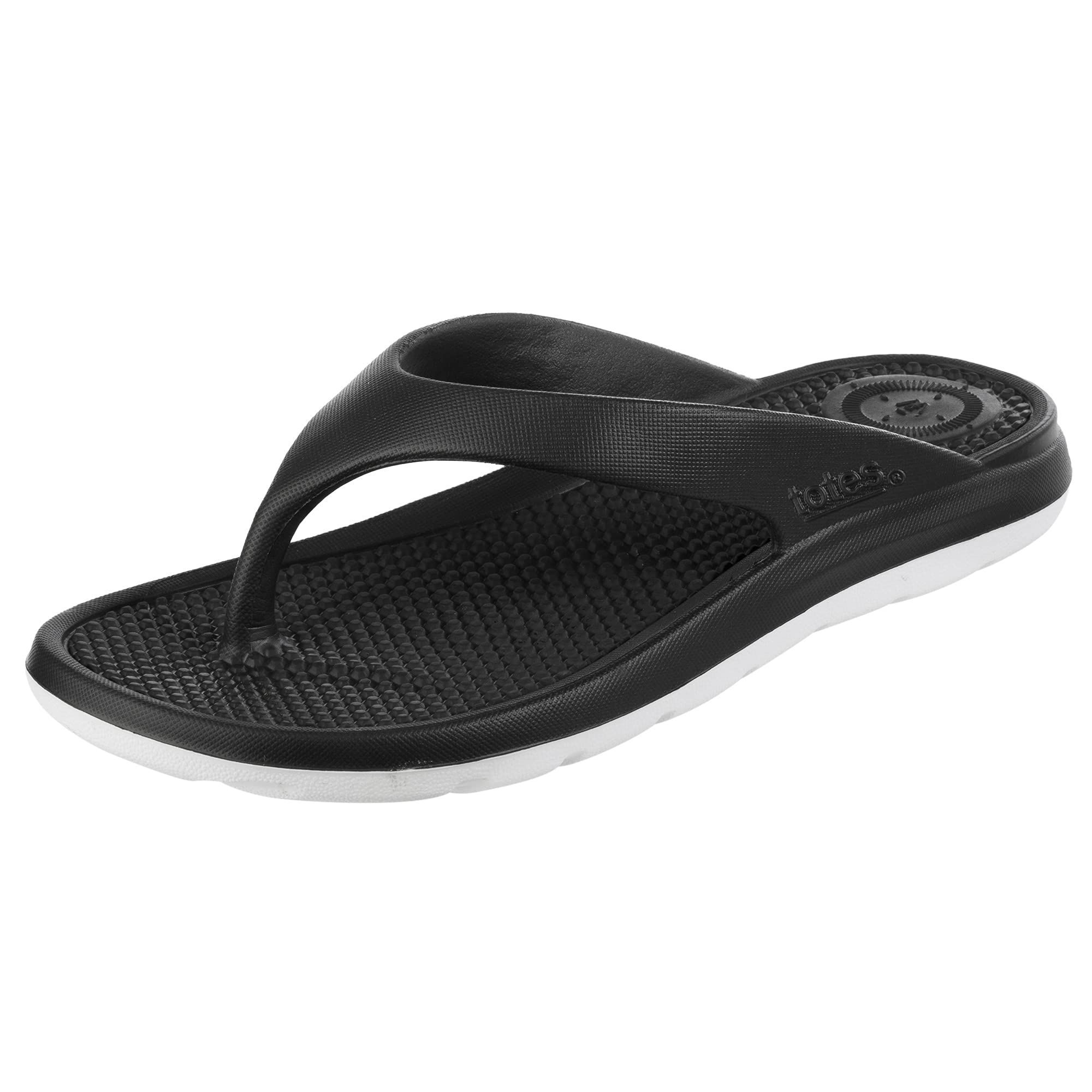 totesWomen's Everywear Lightweight Waterproof Two-Tone Ara Flip Flop Sandals