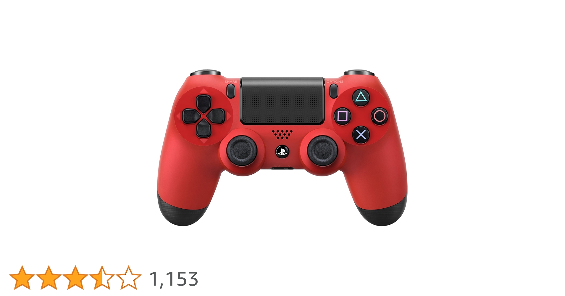 Amazon | ワイヤレスコントローラー (DUALSHOCK 4) マグマ・レッド