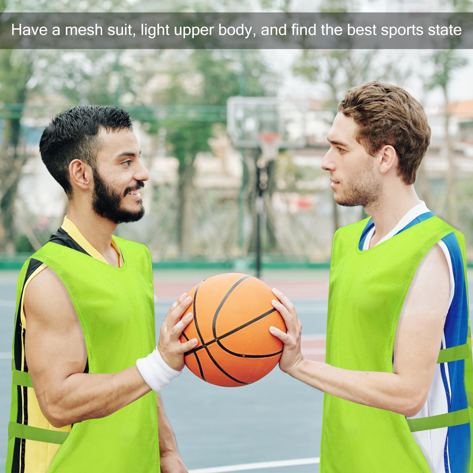 6 Pezzi Pettorine Allenamento Calcio 62 * 65 cm, Bavaglini Sportivi per Calcio, Traspirante Gilet Pallacanestro Donna Uomo Adulti Junior xl Adatto a 170-200 cm di Altezza